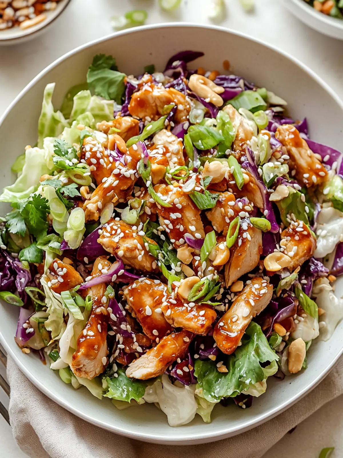 Sesame Chicken Cabbage Crunch Salad for a Fresh Flavor Boost 4 Sesame Chicken Cabbage Crunch Salad