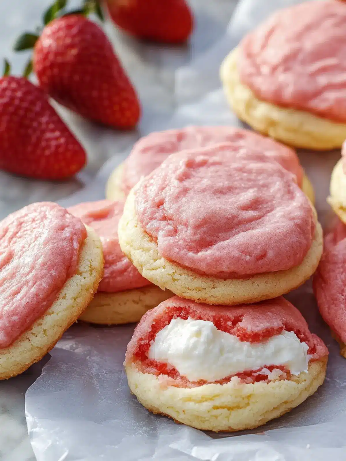 Delicious Strawberry Cheesecake Cookies You'll Love to Bake 4 Strawberry Cheesecake Cookies