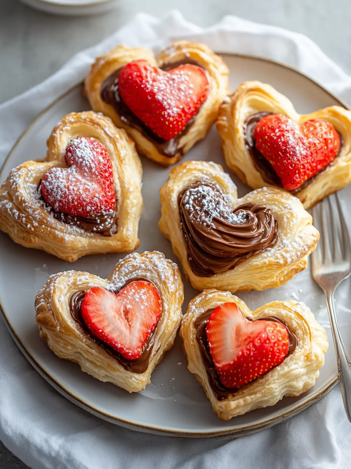 Irresistible Strawberry Nutella Puff Pastry Hearts You ll Love 3 Strawberry Nutella Puff Pastry Hearts