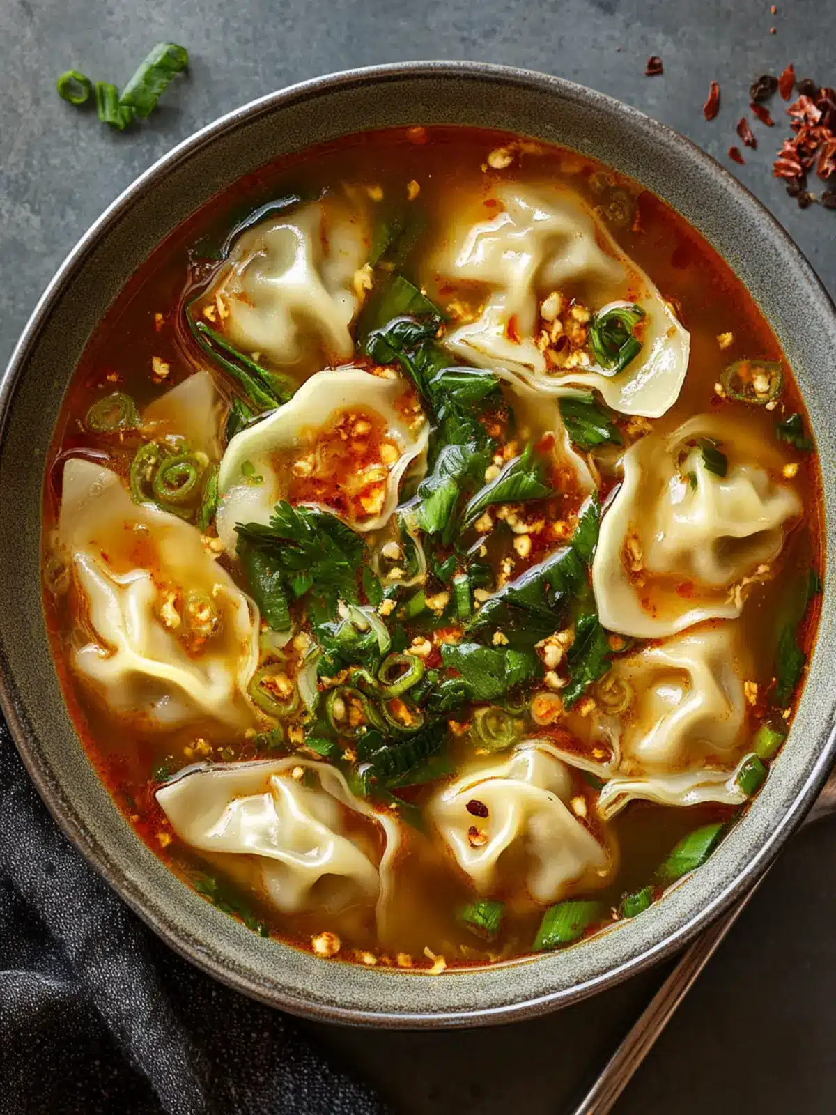Spicy Wonton Soup with Trader Joe s Ingredients in 10 Minutes 3 Spicy Wonton Soup with Trader Joe s Ingredients