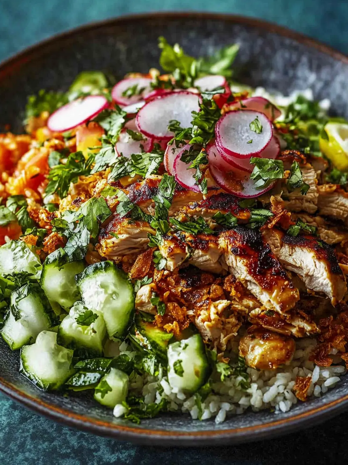 Chicken Shawarma Crispy Rice Salad That ll Wow Your Tastebuds 2 Chicken Shawarma Crispy Rice Salad