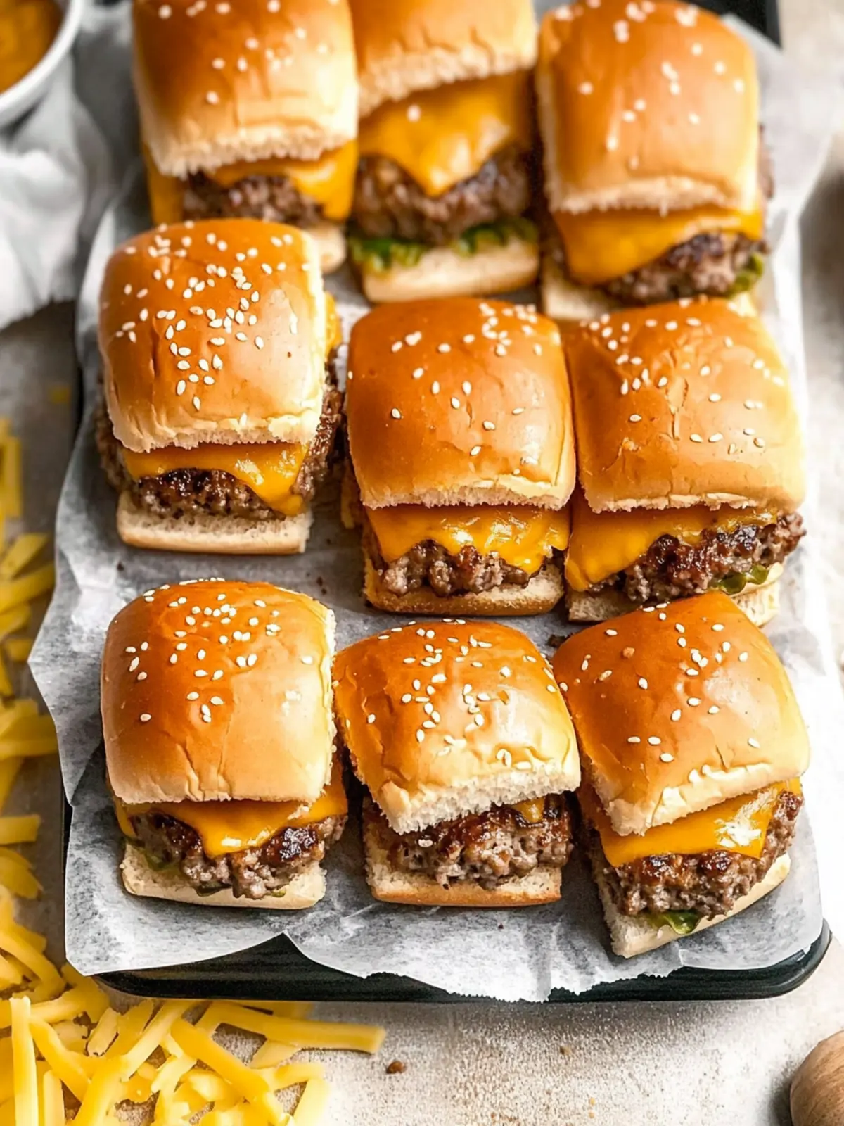 Cheeseburger Sliders: The Ultimate Crowd-Pleasing Game Day Snack 4 Cheeseburger Sliders