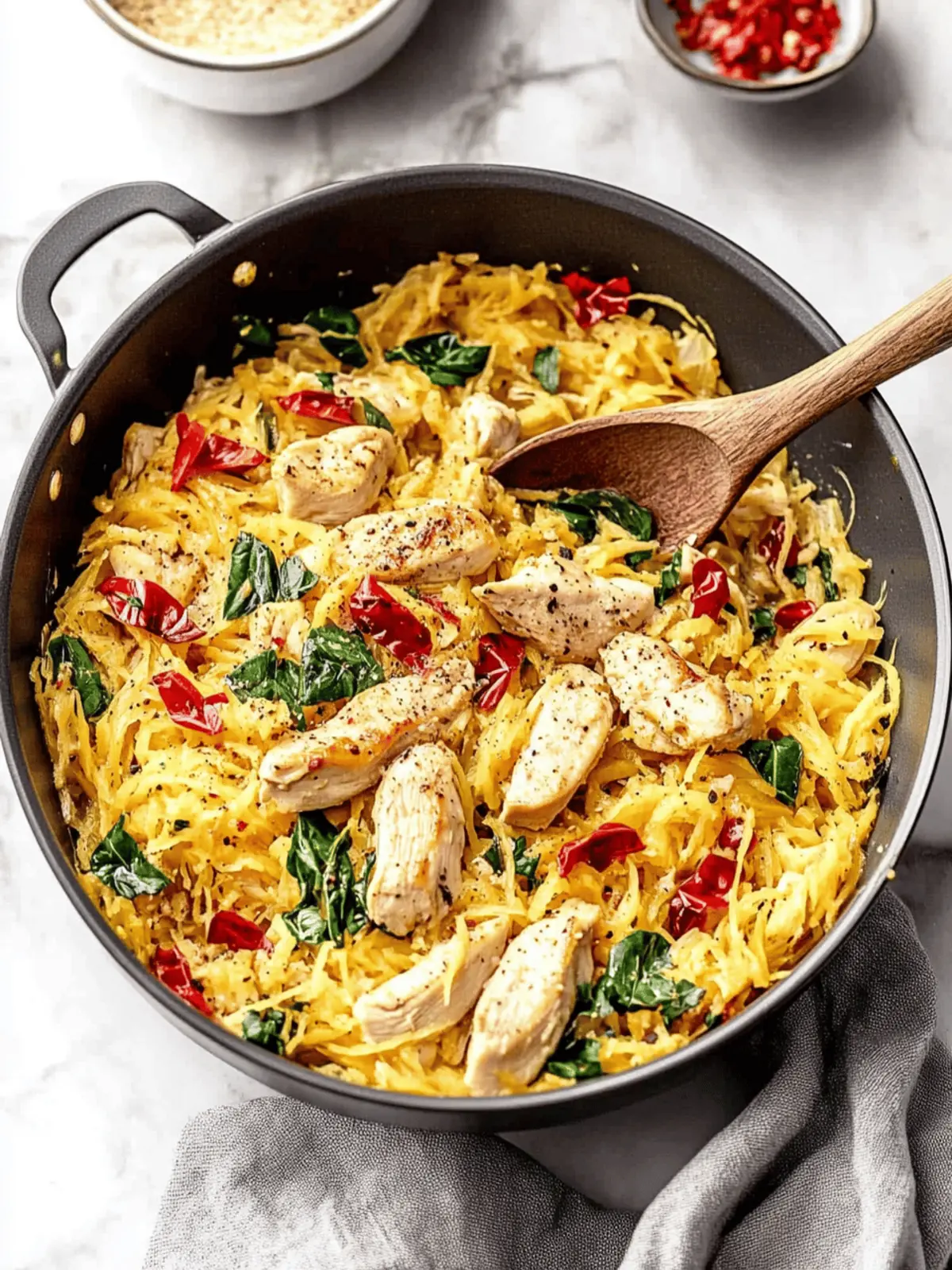 Creamy Tuscan Chicken and Spaghetti Squash for Cozy Nights 3 Tuscan Chicken and Spaghetti Squash