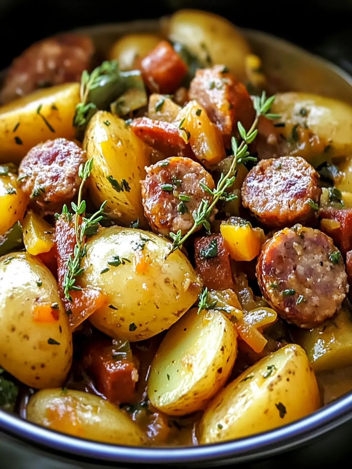 Savory Crock Pot Swamp Potatoes with Sausage & Veggies Delight 3 Crock Pot Swamp Potatoes with Sausage & Veggies