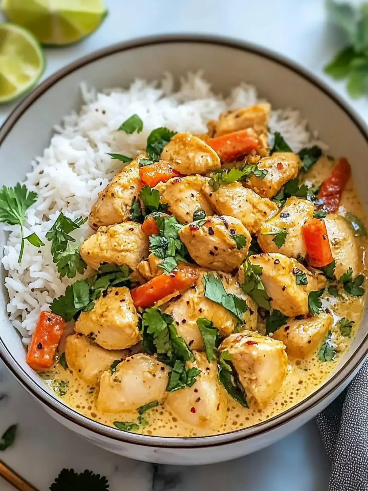 Coconut Chicken and Rice: A Tropical Twist for Dinner Delight 2 Coconut Chicken and Rice