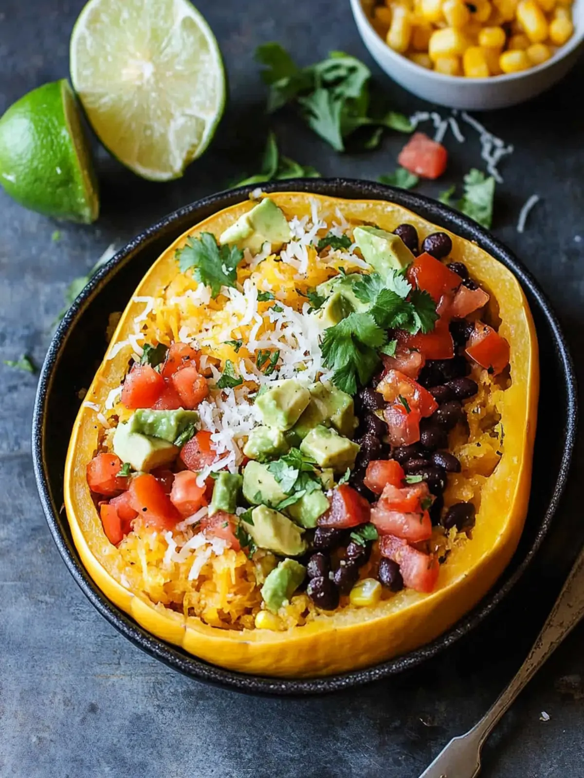 Savory Spaghetti Squash Burrito Bowls Bursting with Flavor 3 Spaghetti Squash Burrito Bowls