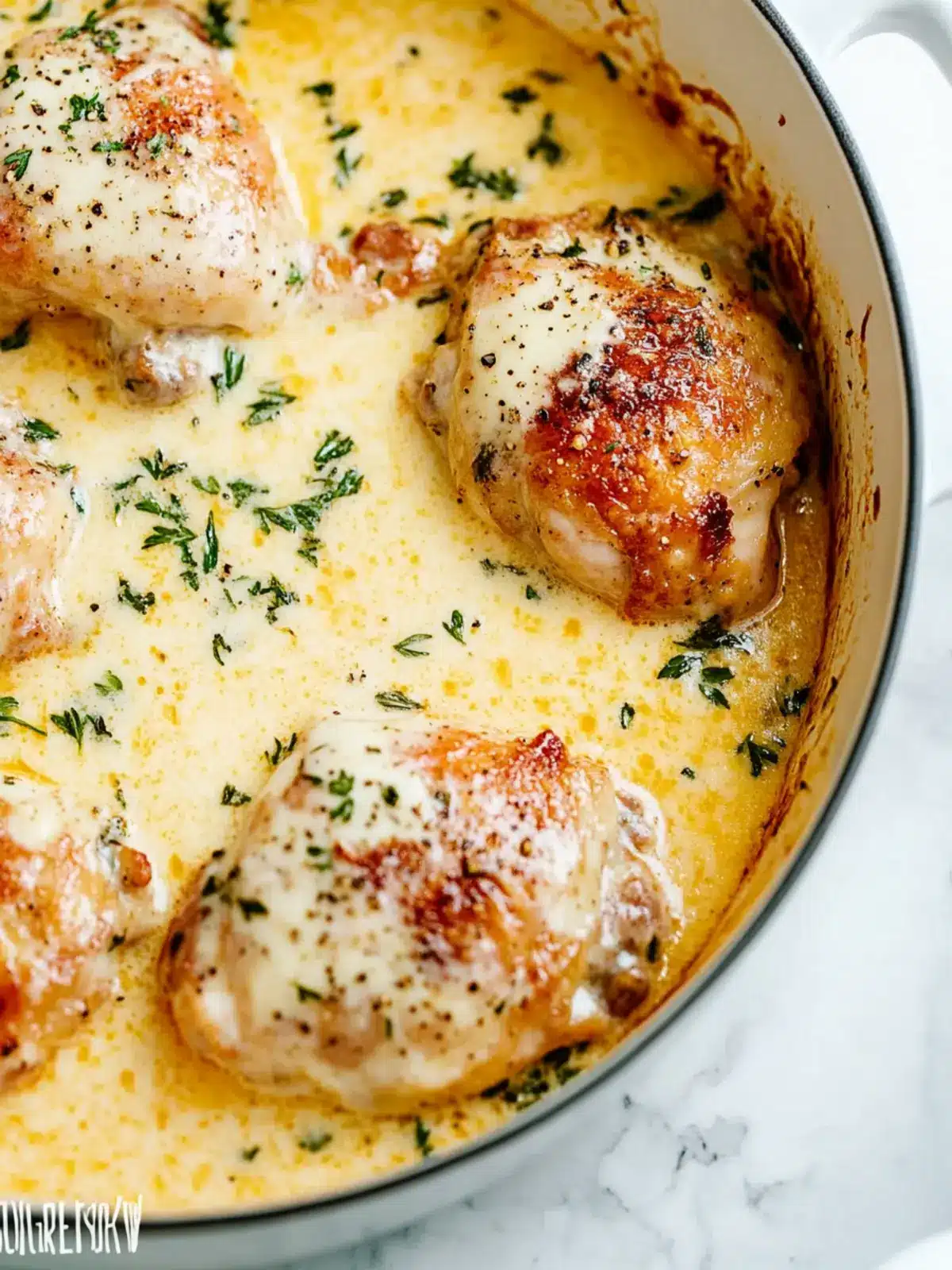 Deliciously Creamy Oven Baked Chicken Thighs That Wow! 2 Creamy Oven Baked Chicken Thighs