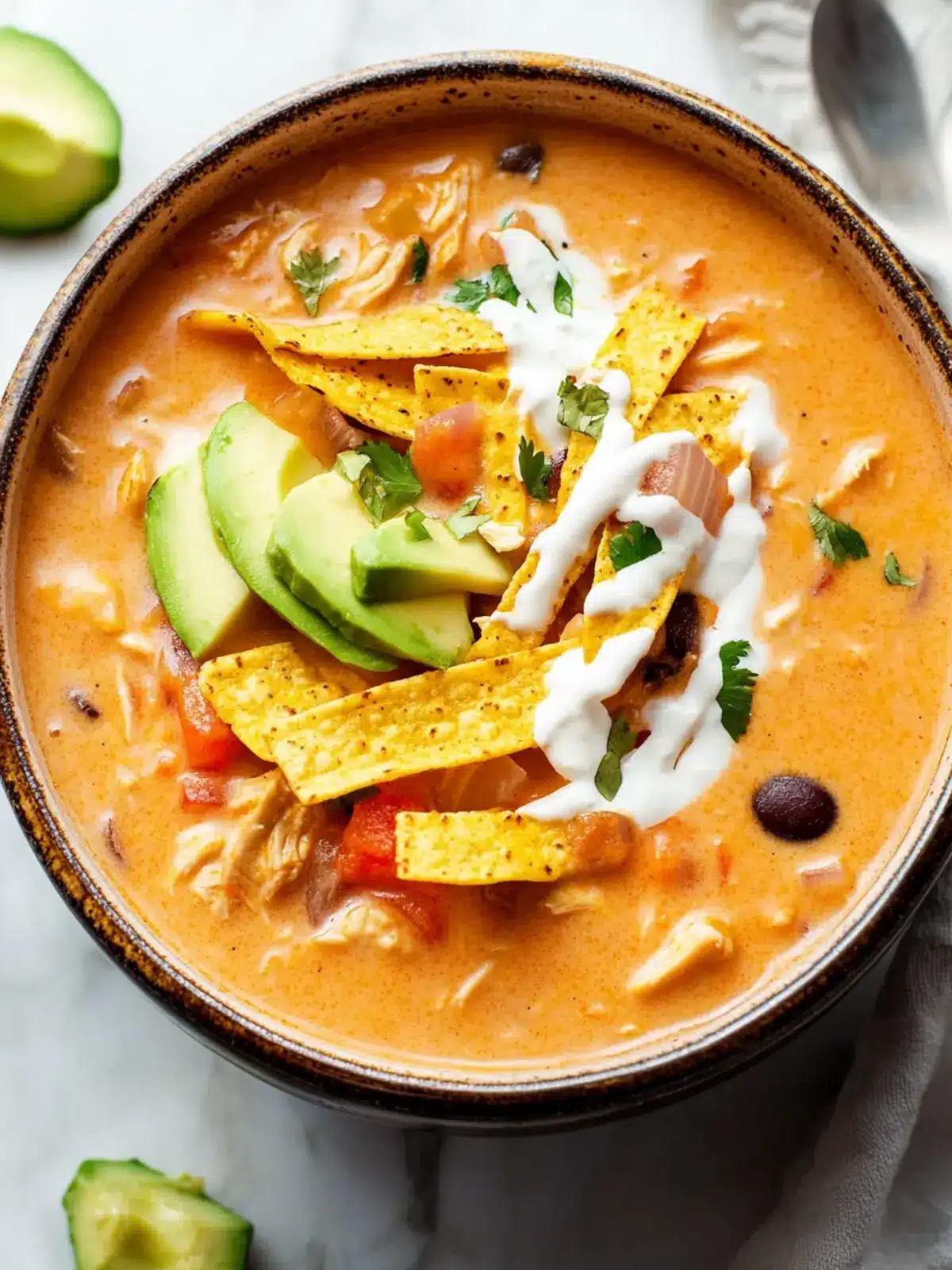 Creamy Chicken Tortilla Soup: The Cozy Comfort You Crave 2 Creamy Chicken Tortilla Soup