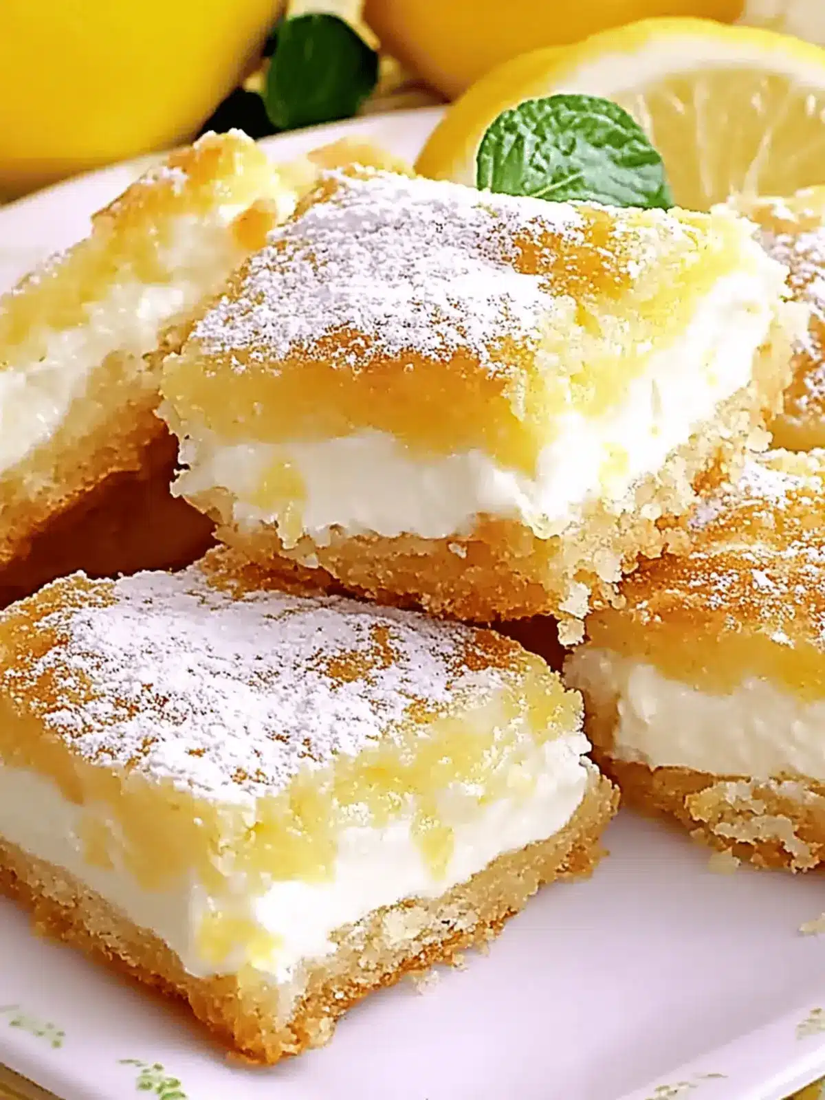 Lemon Cream Cheese Bars: A Tangy Treat Everyone Will Love 3 Lemon Cream Cheese Bars