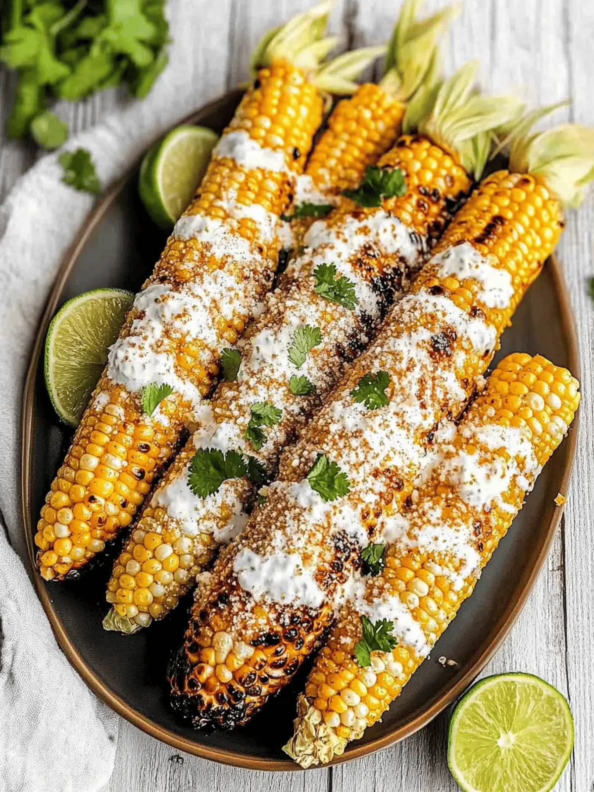 Mexican Street Corn with Zesty Cilantro Lime Sauce Recipe 3 Mexican Street Corn