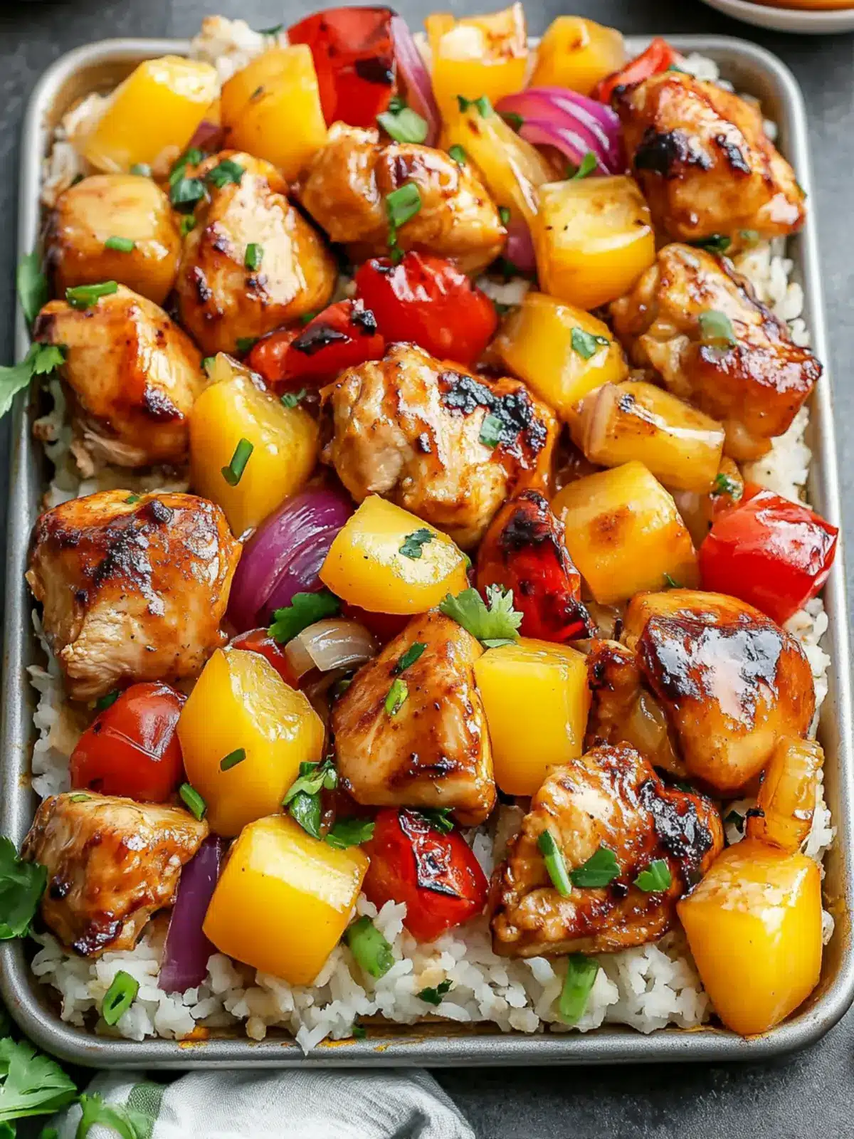 Hawaiian Chicken Sheet Pan Roast That's Family-Approved 2 Hawaiian Chicken Sheet Pan