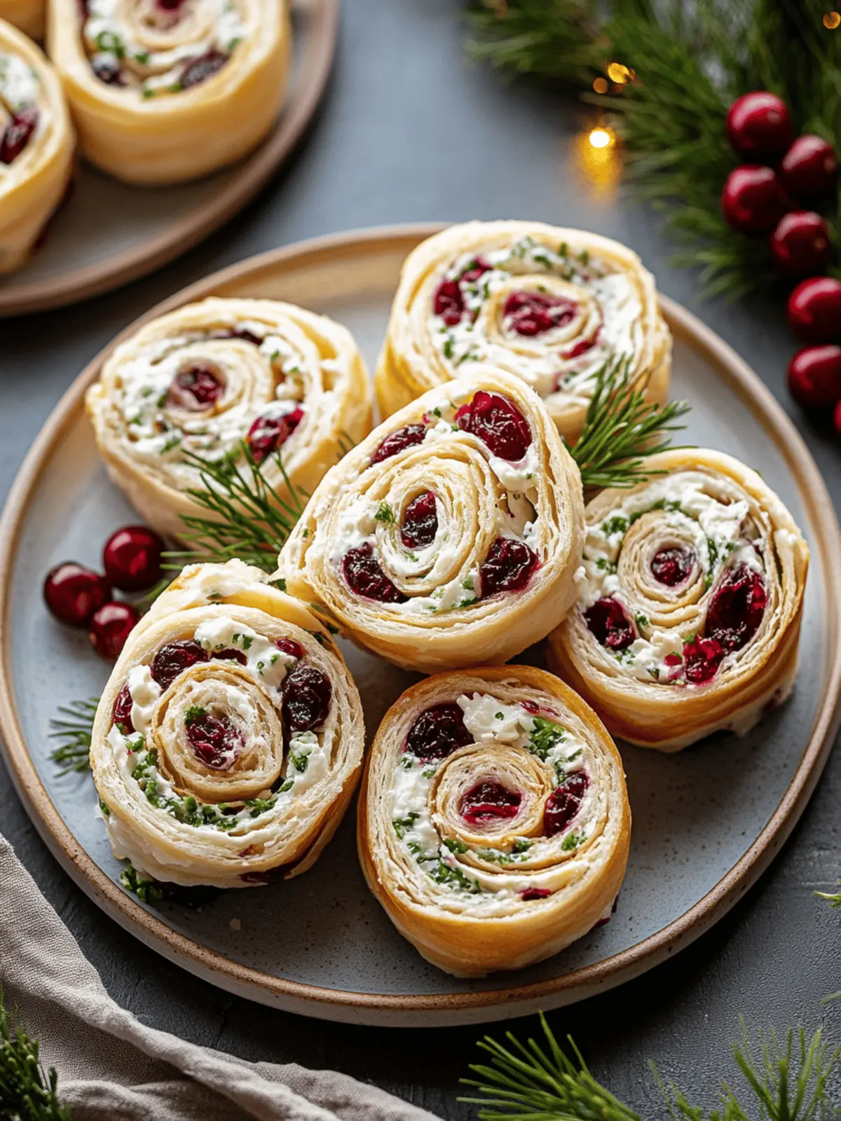 Savory Christmas Cranberry Roll Ups for Effortless Festive Fun 4 Savory Christmas Cranberry Roll Ups