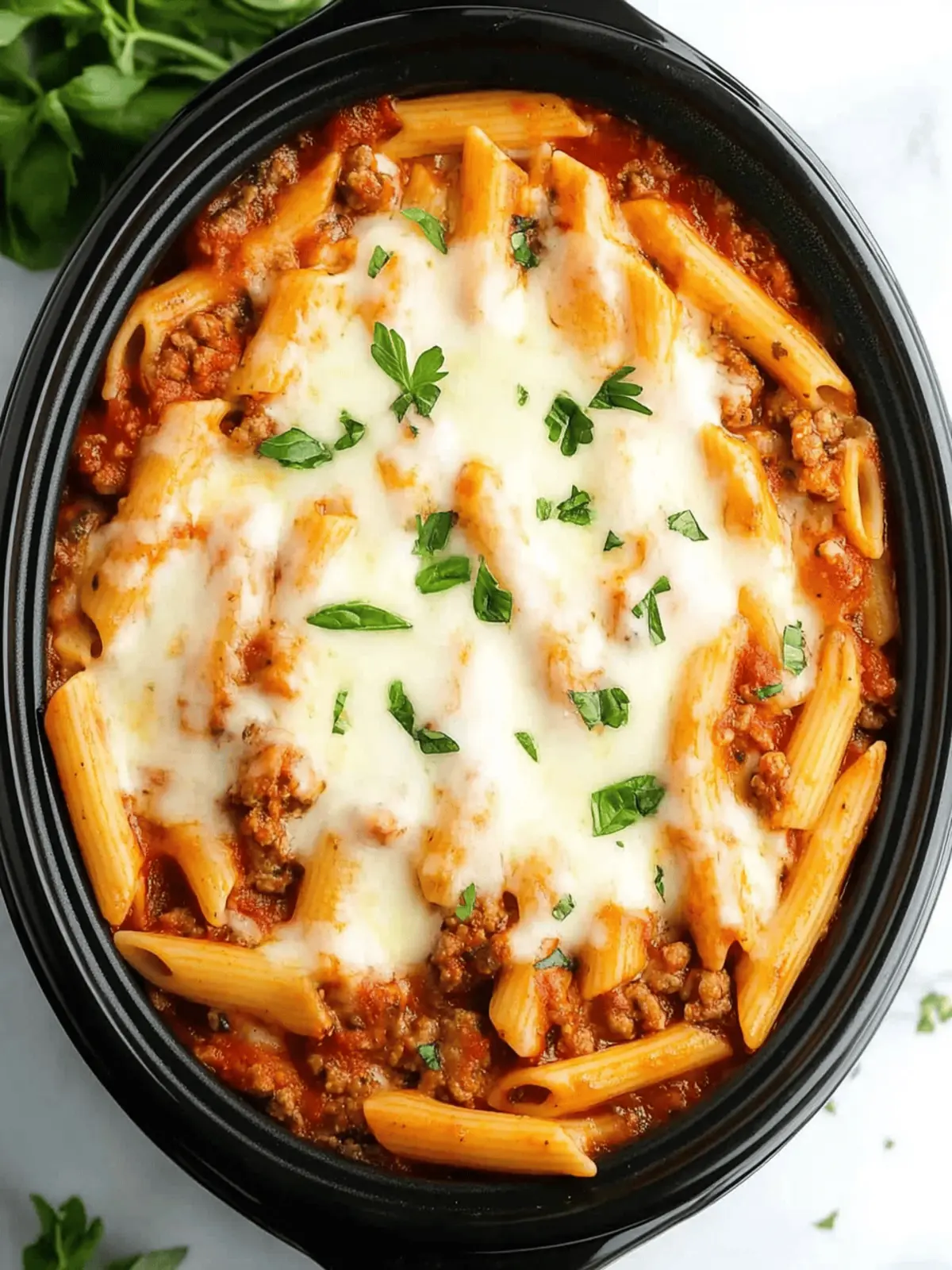 Savory Slow Cooker Baked Ziti for Effortless Family Dinners 4 Savory Slow Cooker Baked Ziti