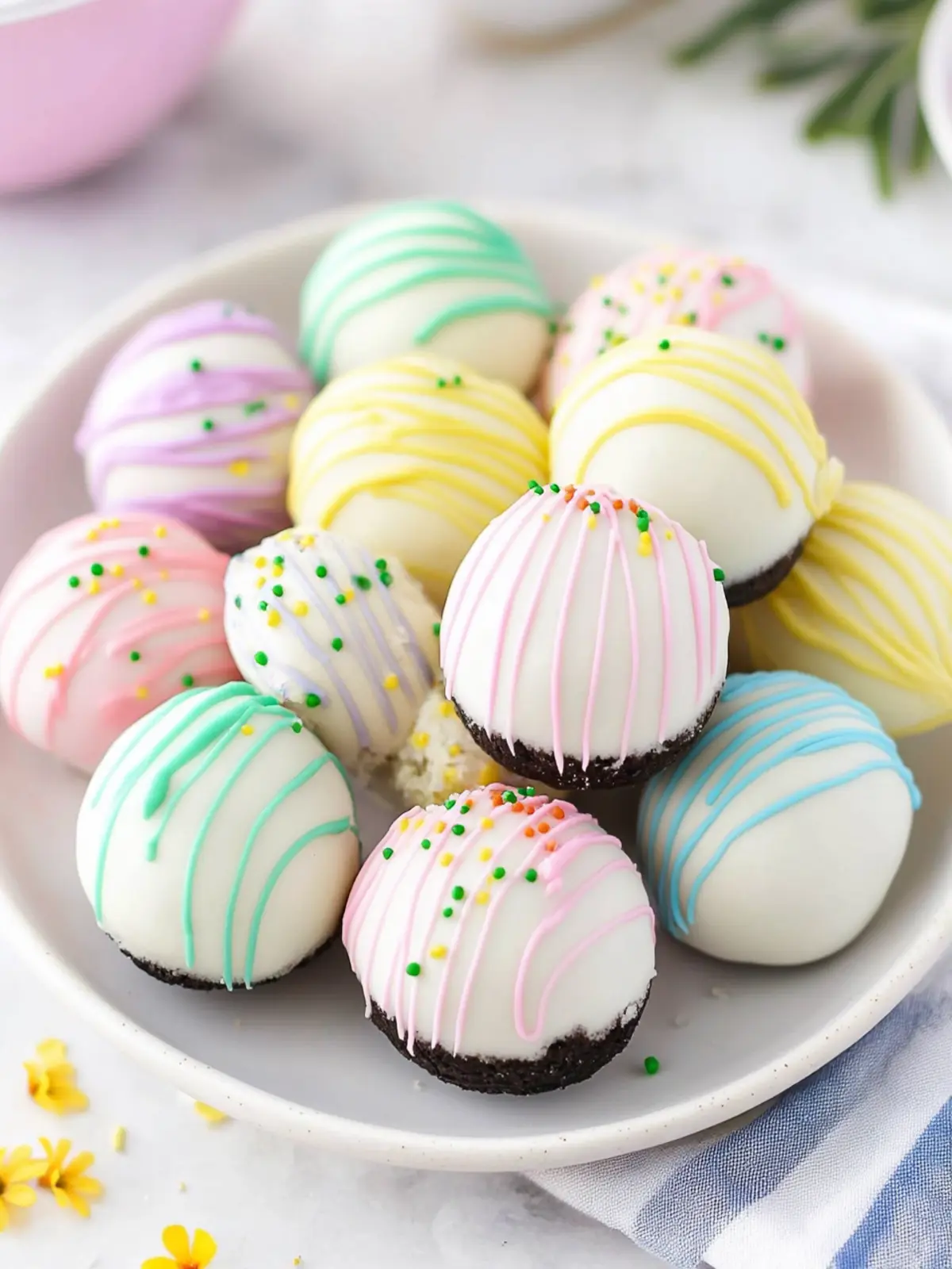 Delicious Easter Egg Oreo Cookie Balls for Sweet Celebrations 2 Easter Egg Oreo Cookie Balls