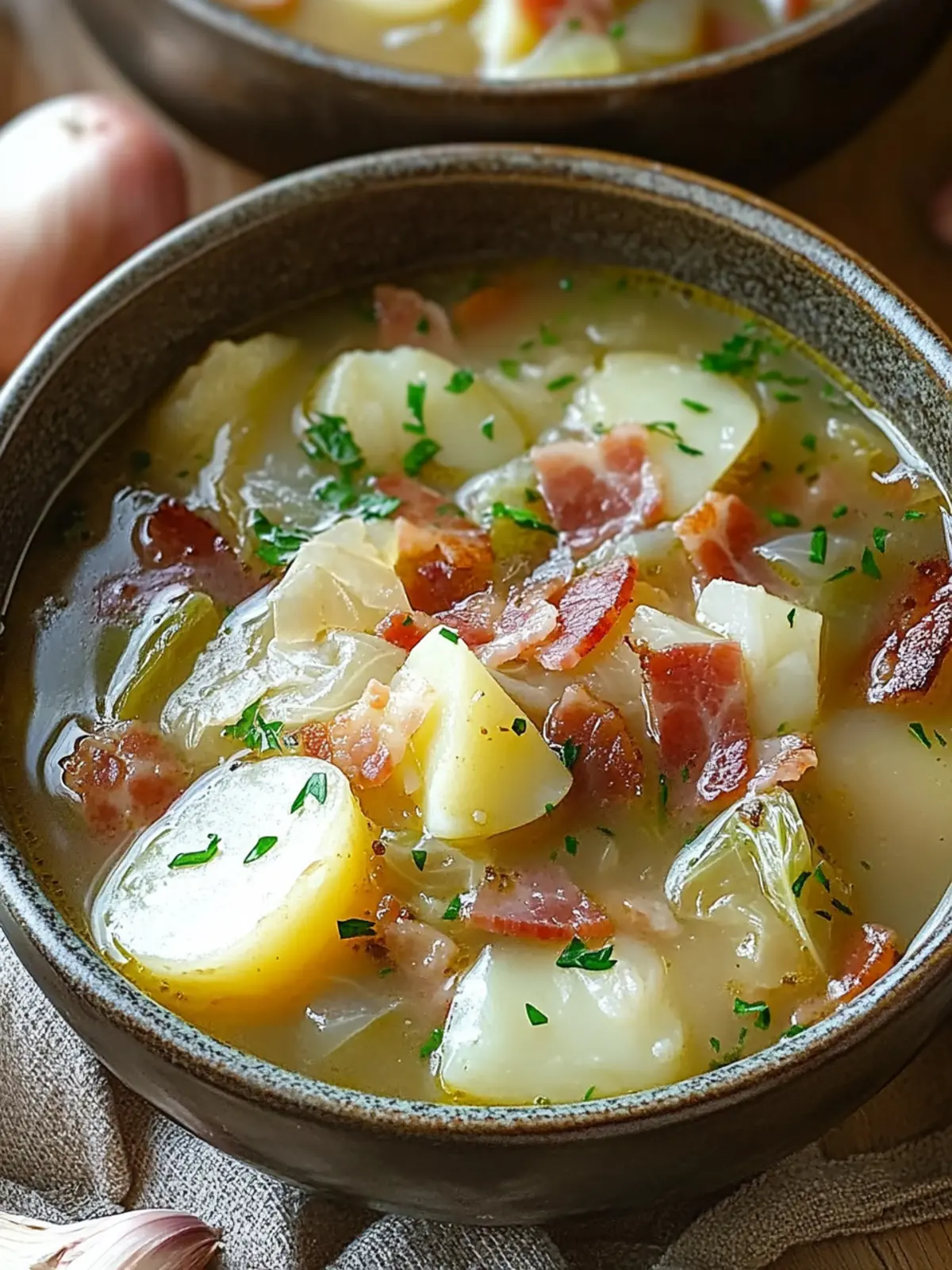 Irresistible Irish Bacon, Cabbage, and Potato Soup Delight 4 Irish Bacon, Cabbage, and Potato Soup