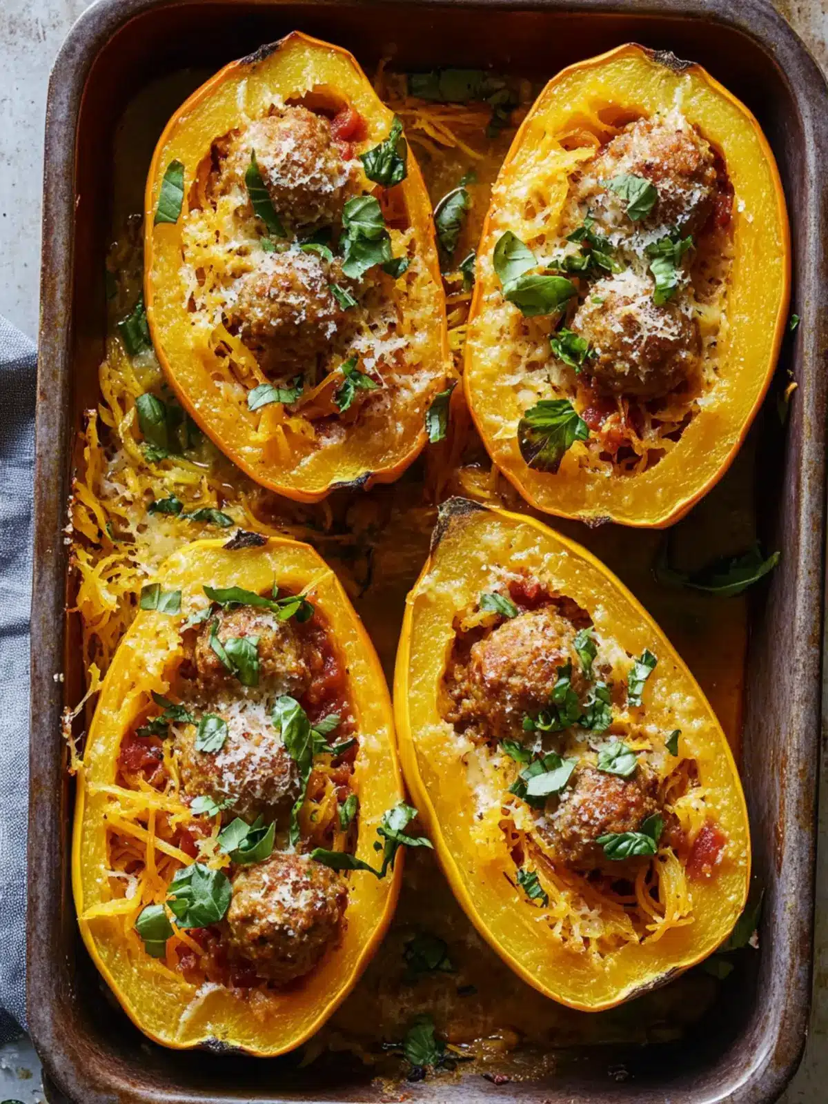 Savory Meatball-Stuffed Spaghetti Squash You ll Crave 4 Meatball-Stuffed Spaghetti Squash