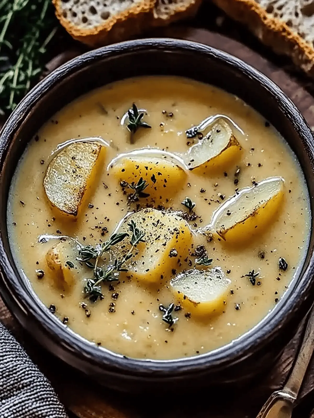 Cheddar Garlic Herb Potato Soup for Cozy Comfort on Chilly Nights 3 Cheddar Garlic Herb Potato Soup