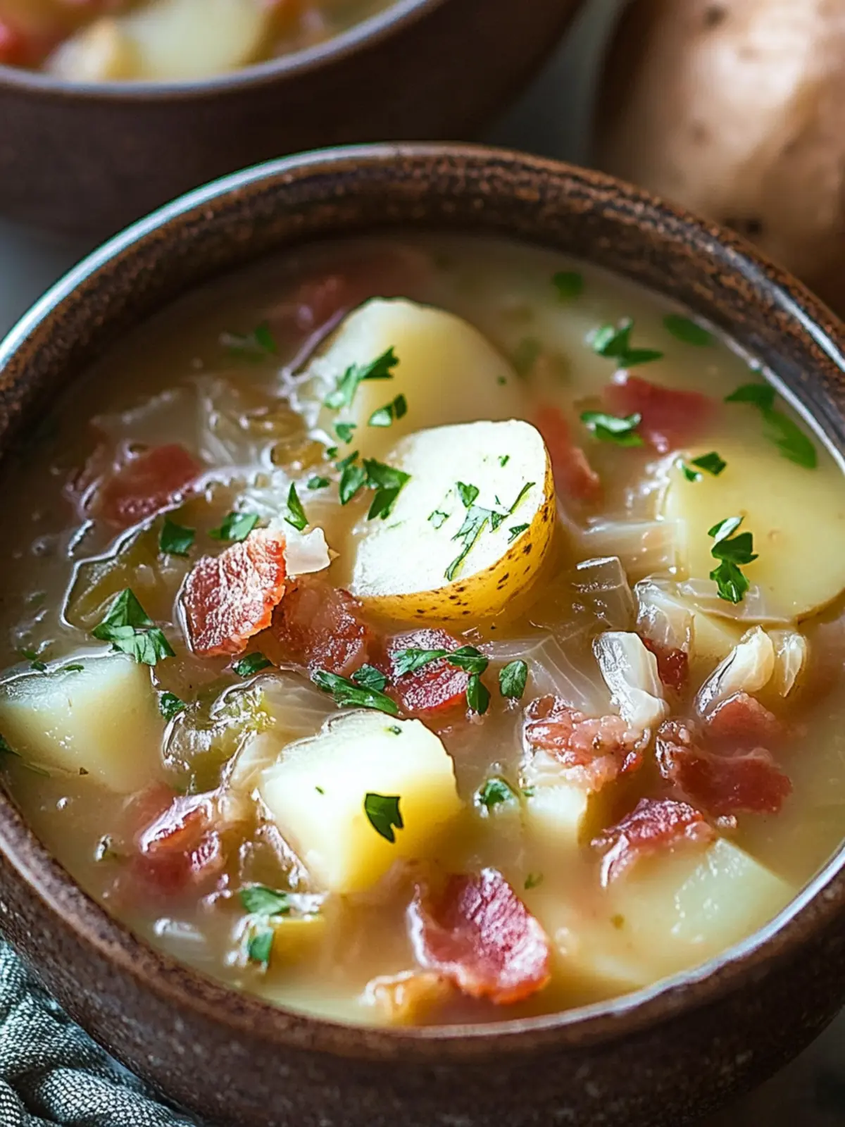 Irresistible Irish Bacon, Cabbage, and Potato Soup Delight 3 Irish Bacon, Cabbage, and Potato Soup