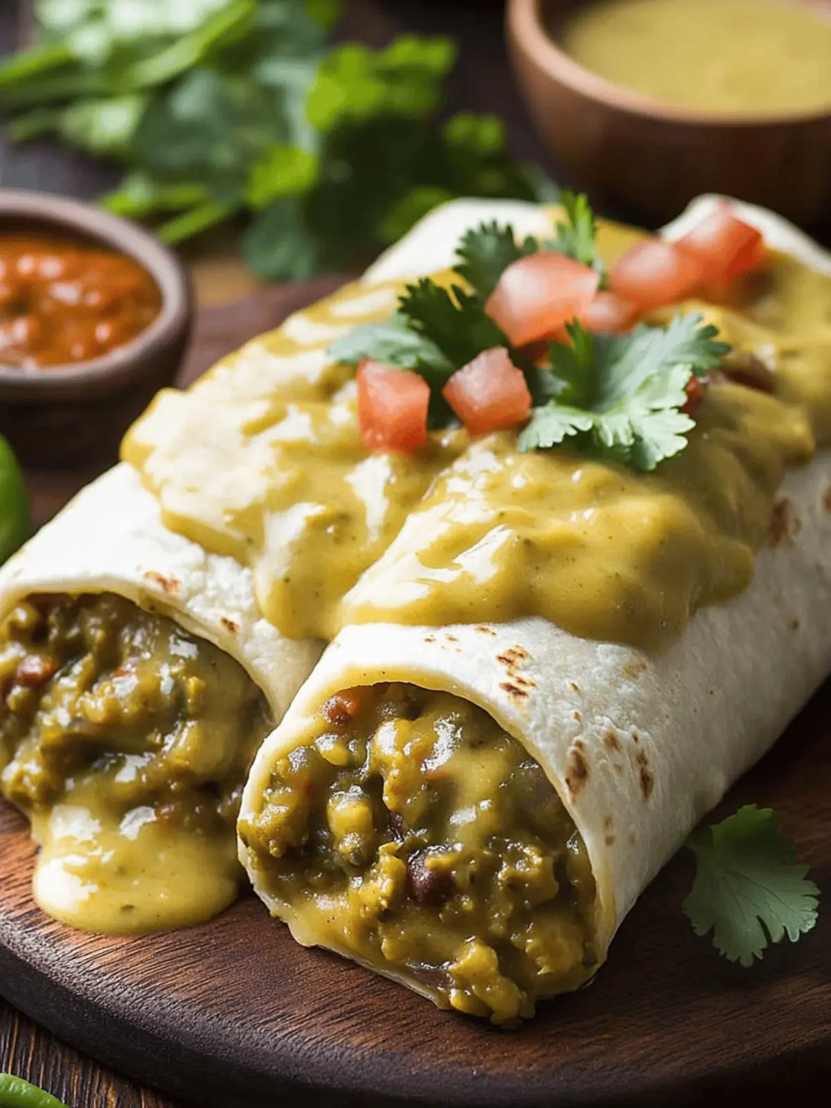 Smothered Green Chili Burritos: A Cozy Dinner Delight 2 Smothered Green Chili Burritos
