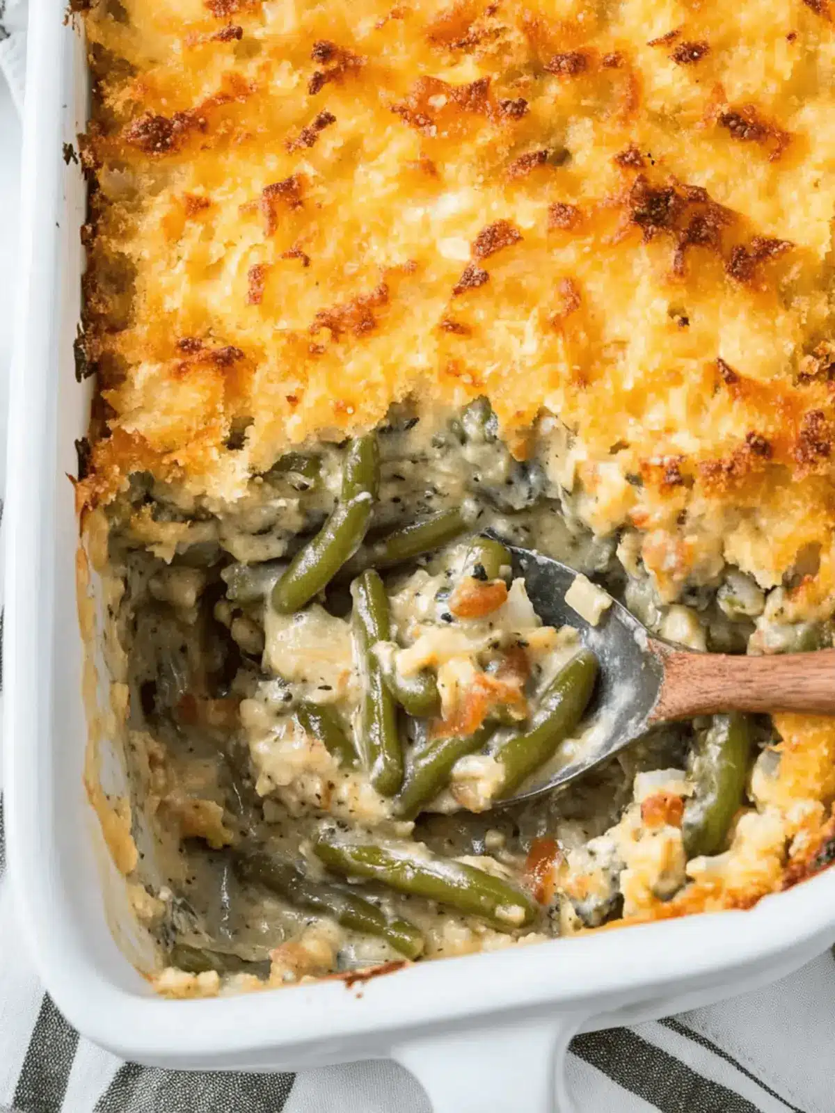 Cheddar Bay Green Bean Casserole with a Buttery Twist 2 Cheddar Bay Green Bean Casserole