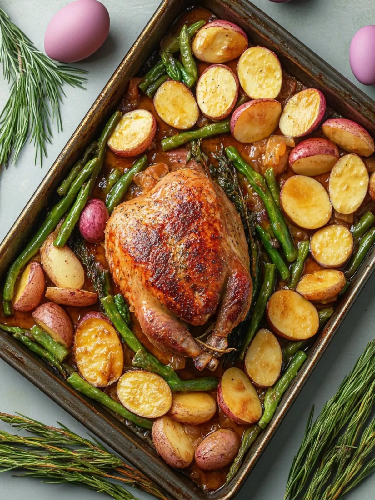 Easter Dinner on a Sheet Pan: Easy Ham and Pineapple Delight 2 Easter Dinner on a Sheet Pan