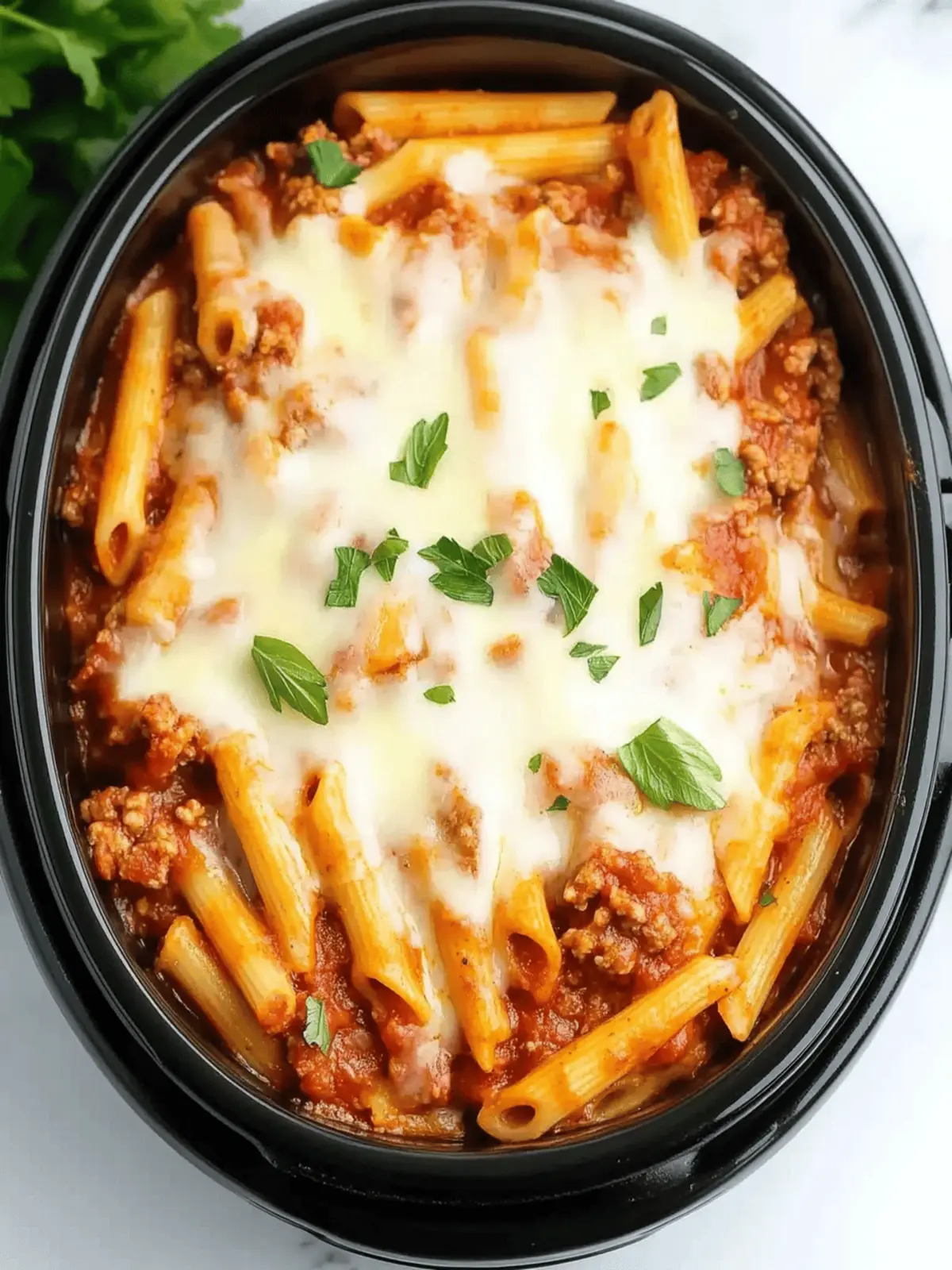 Savory Slow Cooker Baked Ziti for Effortless Family Dinners 3 Savory Slow Cooker Baked Ziti