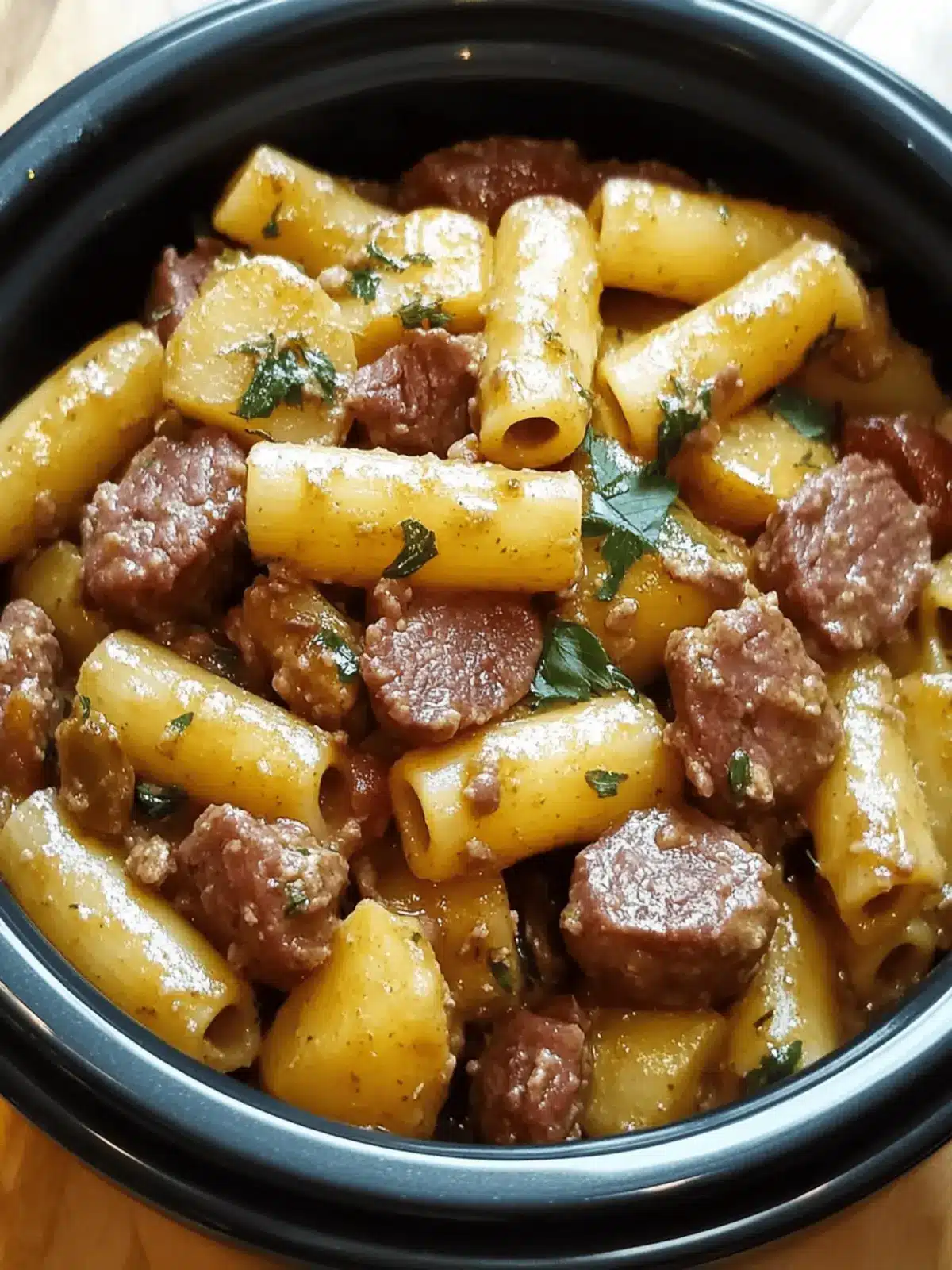 High Protein Creamy Beef Pasta for a Quick Cozy Dinner 2 High Protein Creamy Beef Pasta