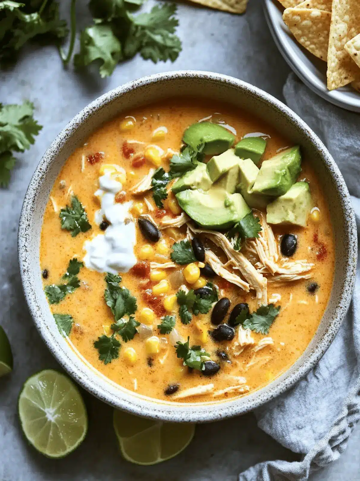 Hearty Creamy Chicken Enchilada Soup for Cozy Nights 3 Creamy Chicken Enchilada Soup