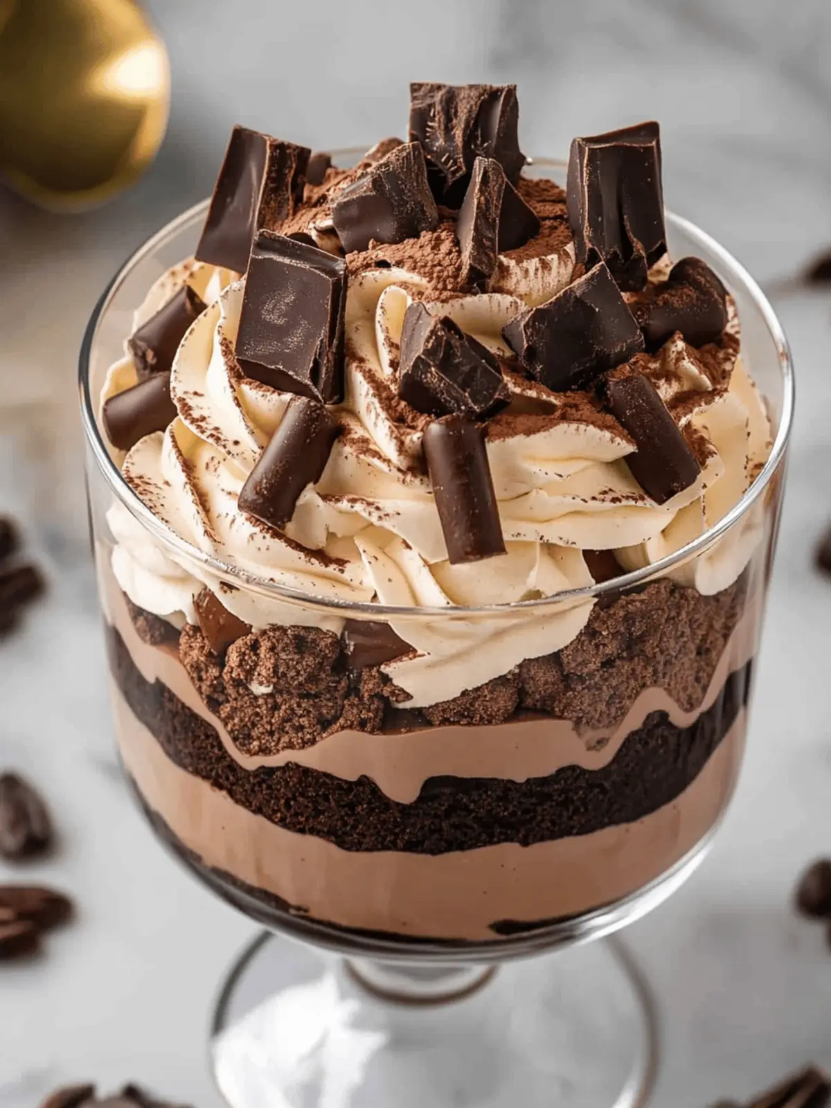 Decadent Chocolate Brownie Mocha Trifle You'll Crave 2 Chocolate Brownie Mocha Trifle