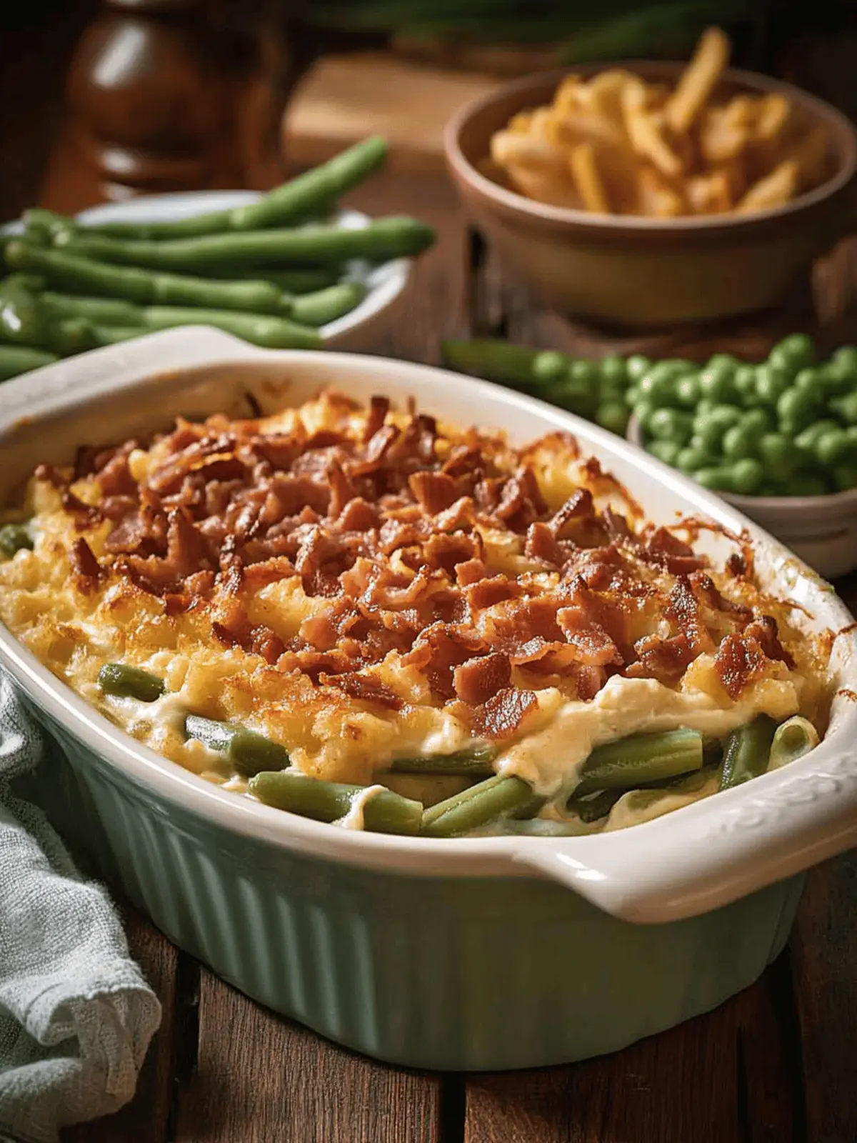 Cream Cheese and Bacon Green Bean Casserole You'll Crave 4 Cream Cheese and Bacon Green Bean Casserole
