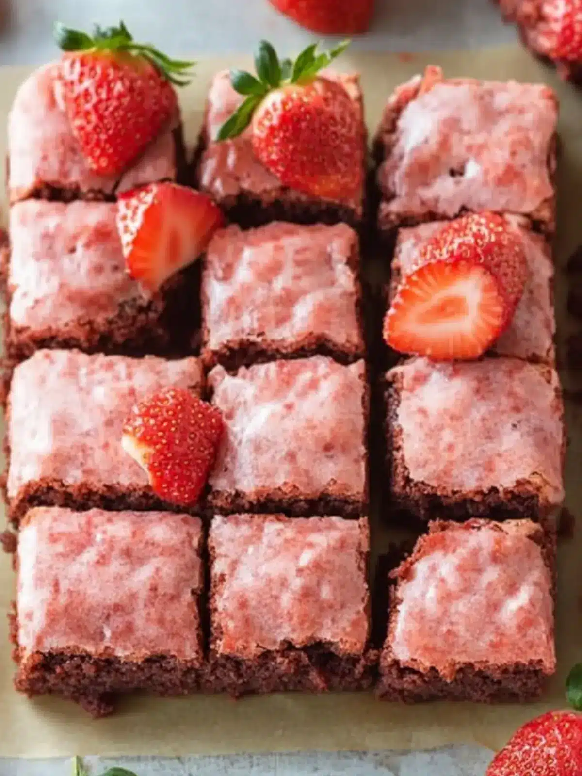 Irresistibly Chewy Strawberry Brownies for Sweet Moments 2 Strawberry Brownies