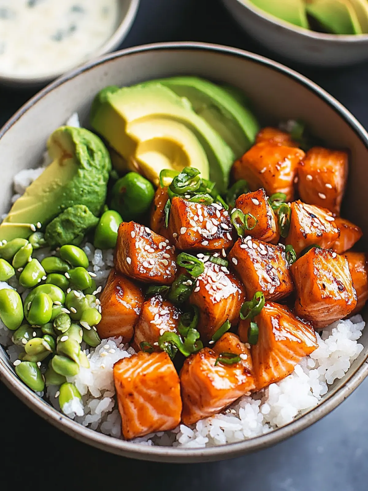 Savory Salmon Teriyaki Bowl: Quick & Tasty Dinner Delight 4 Salmon Teriyaki Bowl
