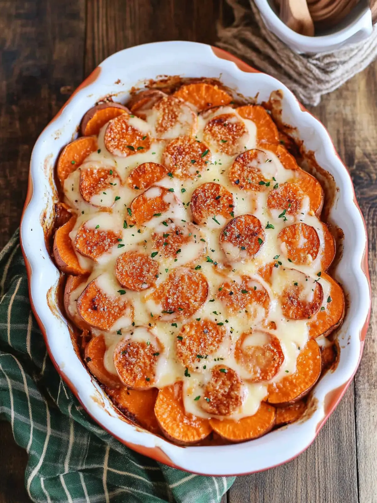 Irresistible Scalloped Sweet Potatoes with Pecans and Marshmallows 2 Scalloped Sweet Potatoes