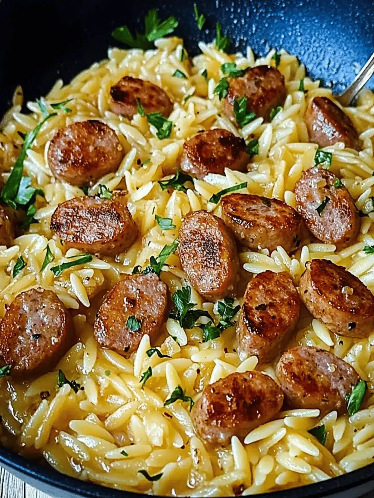One-Pot Garlic Butter Sausage and Orzo for Cozy Nights 4 One-Pot Garlic Butter Sausage and Orzo