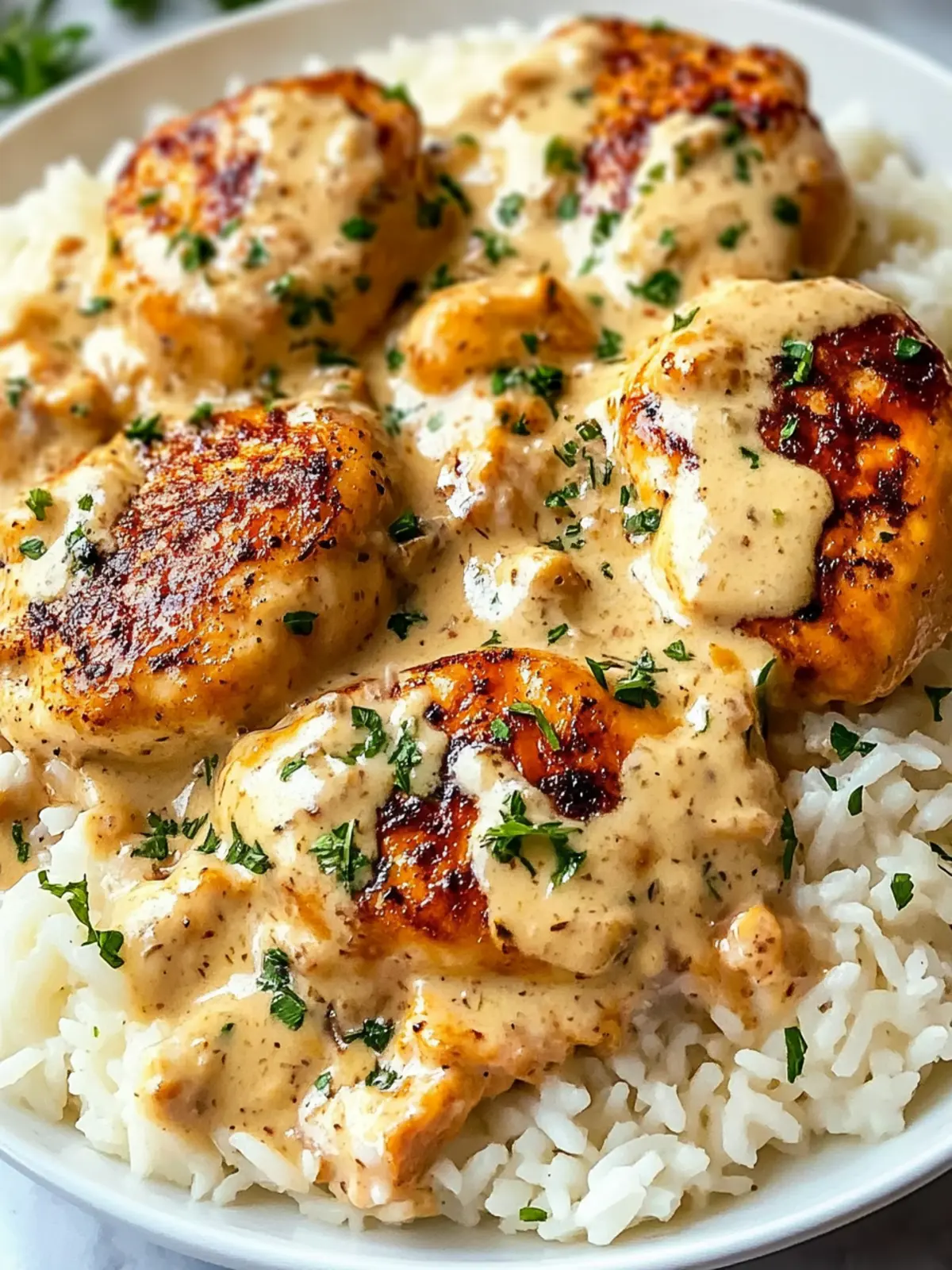 Creamy Smothered Chicken and Rice Your New Comfort Food Favorite 4 Creamy Smothered Chicken and Rice