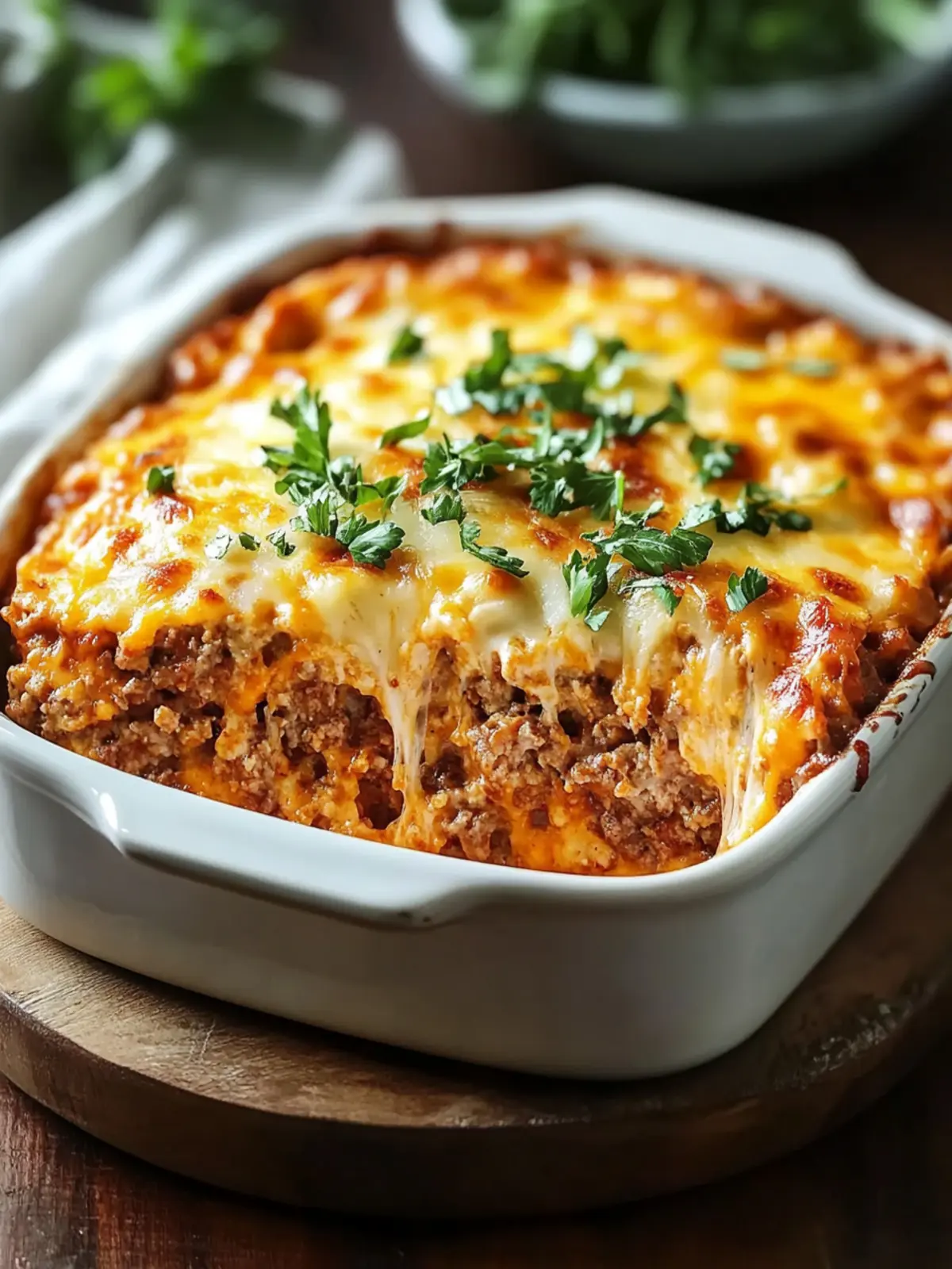 Cheesy Comfort: Bake This Cheese-Topped Meatloaf Casserole! 2 Cheese-Topped Meatloaf Casserole