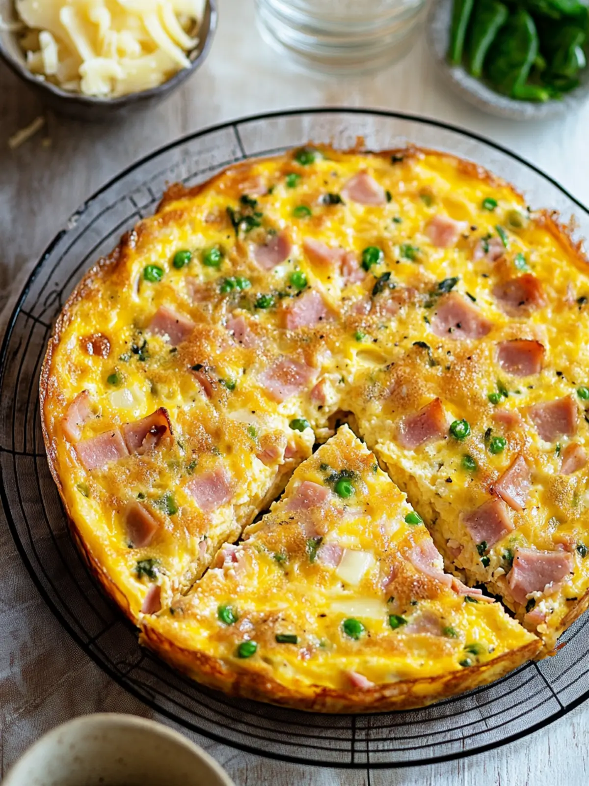 Delicious Ham and Cheese Frittata for Easy Family Brunch 2 Ham and Cheese Frittata