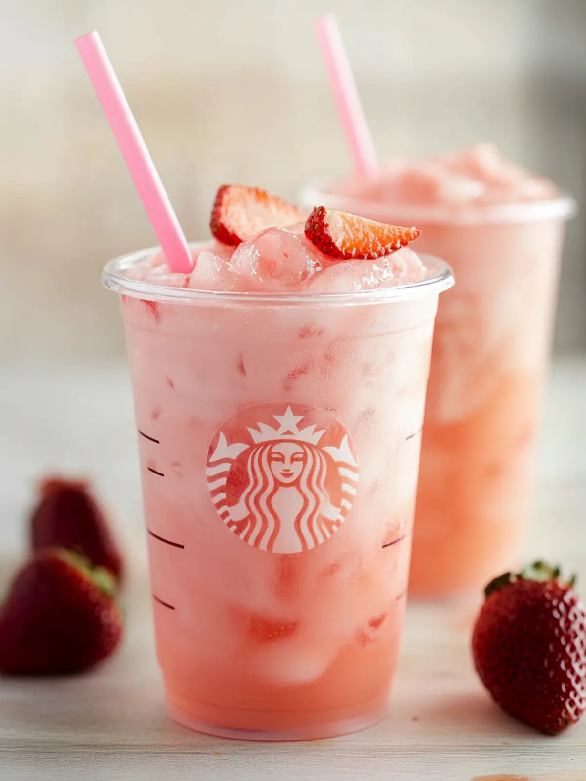 Delicious Starbucks Pink Drink Copycat with Coconut Twist 2 Starbucks Pink Drink Copycat