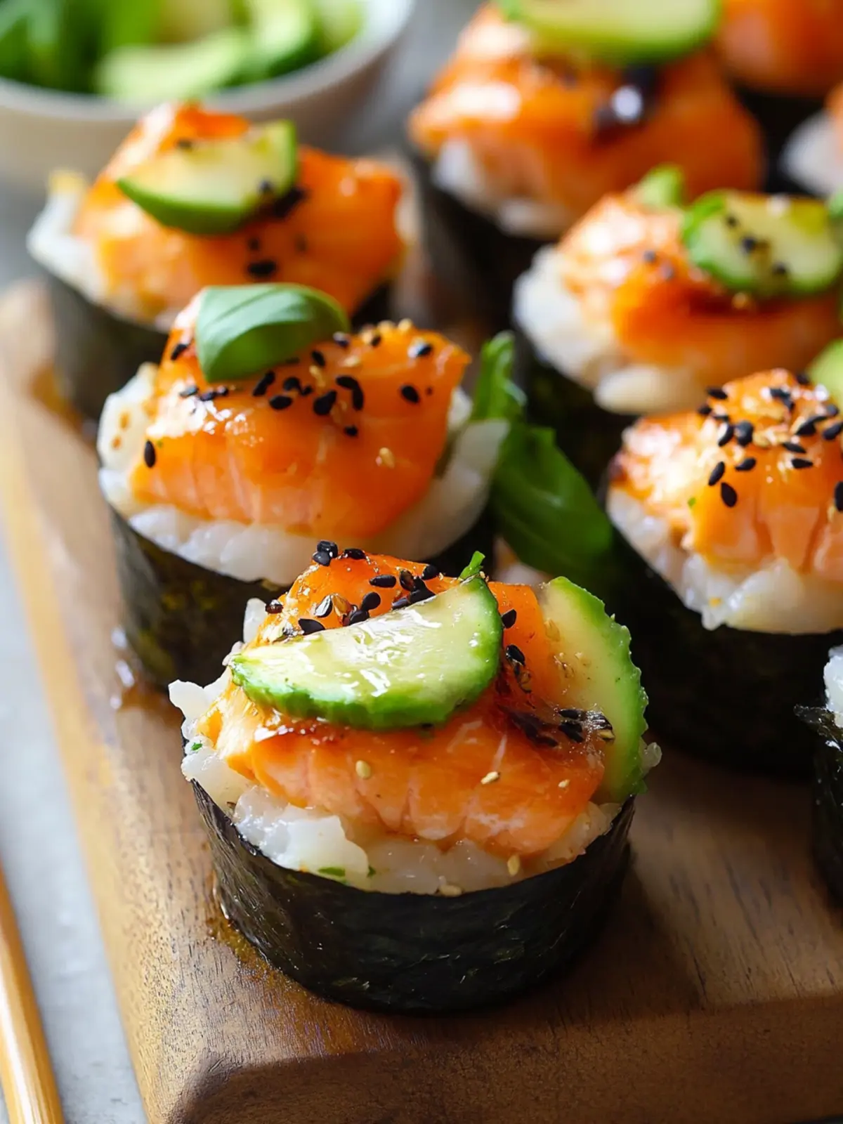 Baked Salmon Sushi Bake Cups: A Fun Twist on Sushi Night! 2 Baked Salmon Sushi Bake Cups