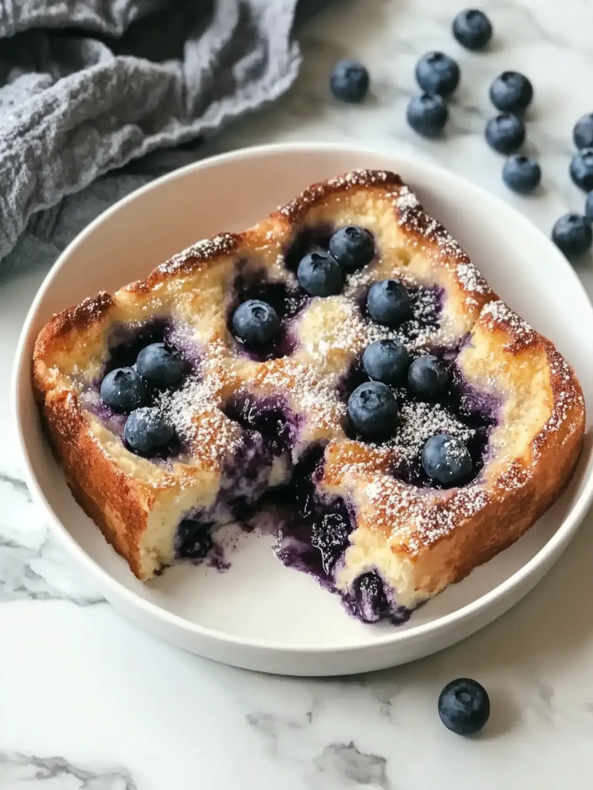 Delicious Overnight Blueberry French Toast Casserole Magic 3 Overnight Blueberry French Toast Casserole