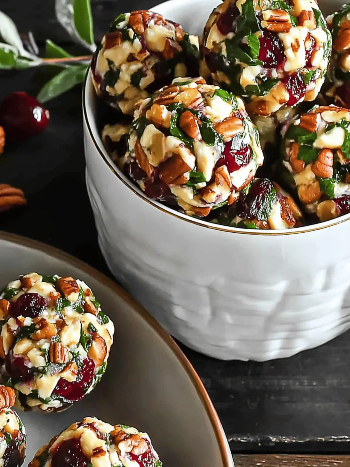 Mini Cranberry Pecan Goat Cheese Balls for Effortless Entertaining 4 Mini Cranberry Pecan Goat Cheese Balls