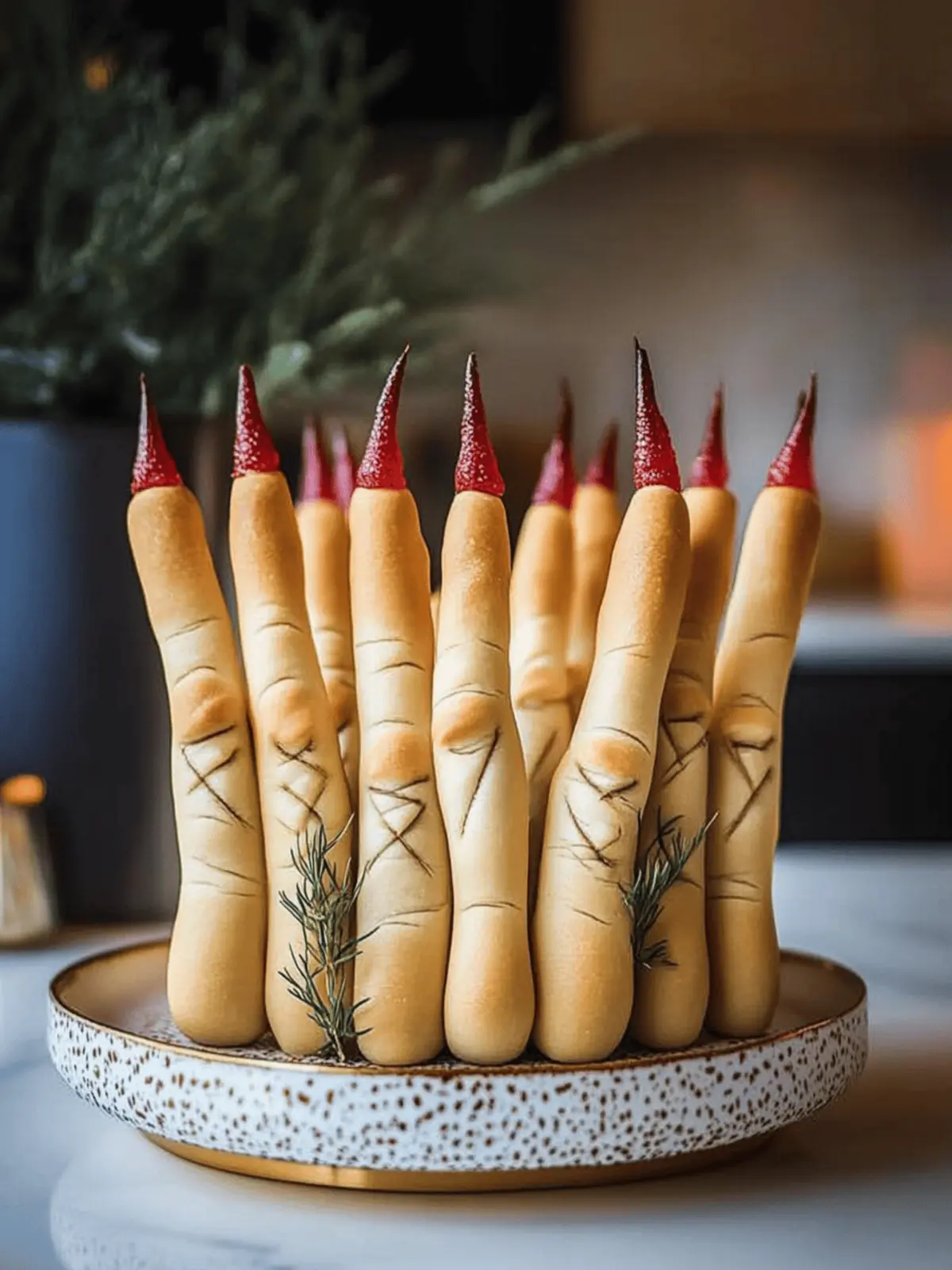 Witch Finger Breadsticks: Creepy Snacks for Spooky Fun 3 Witch Finger Breadsticks