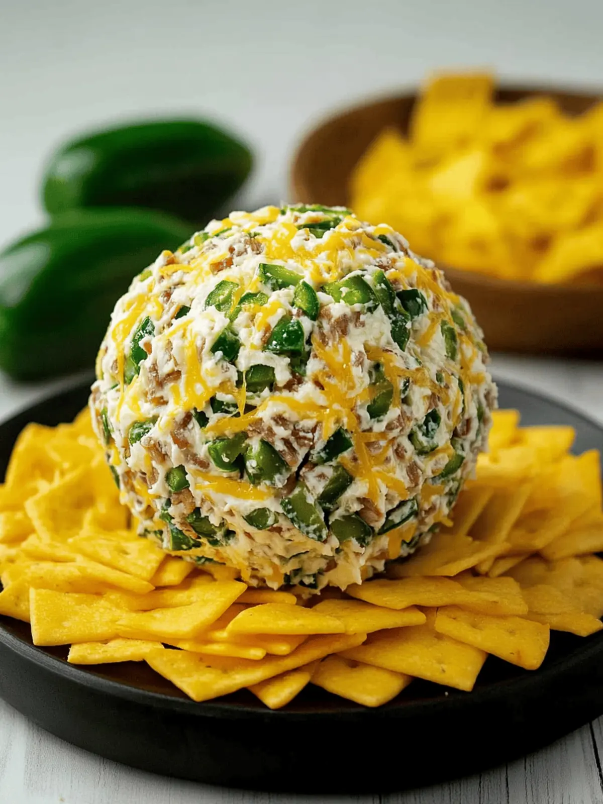 Jalape o Popper Cheese Ball: Your Game Day Showstopper! 2 Jalape o Popper Cheese Ball