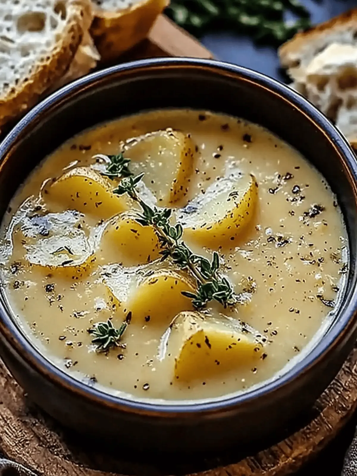 Cheddar Garlic Herb Potato Soup for Cozy Comfort on Chilly Nights 2 Cheddar Garlic Herb Potato Soup