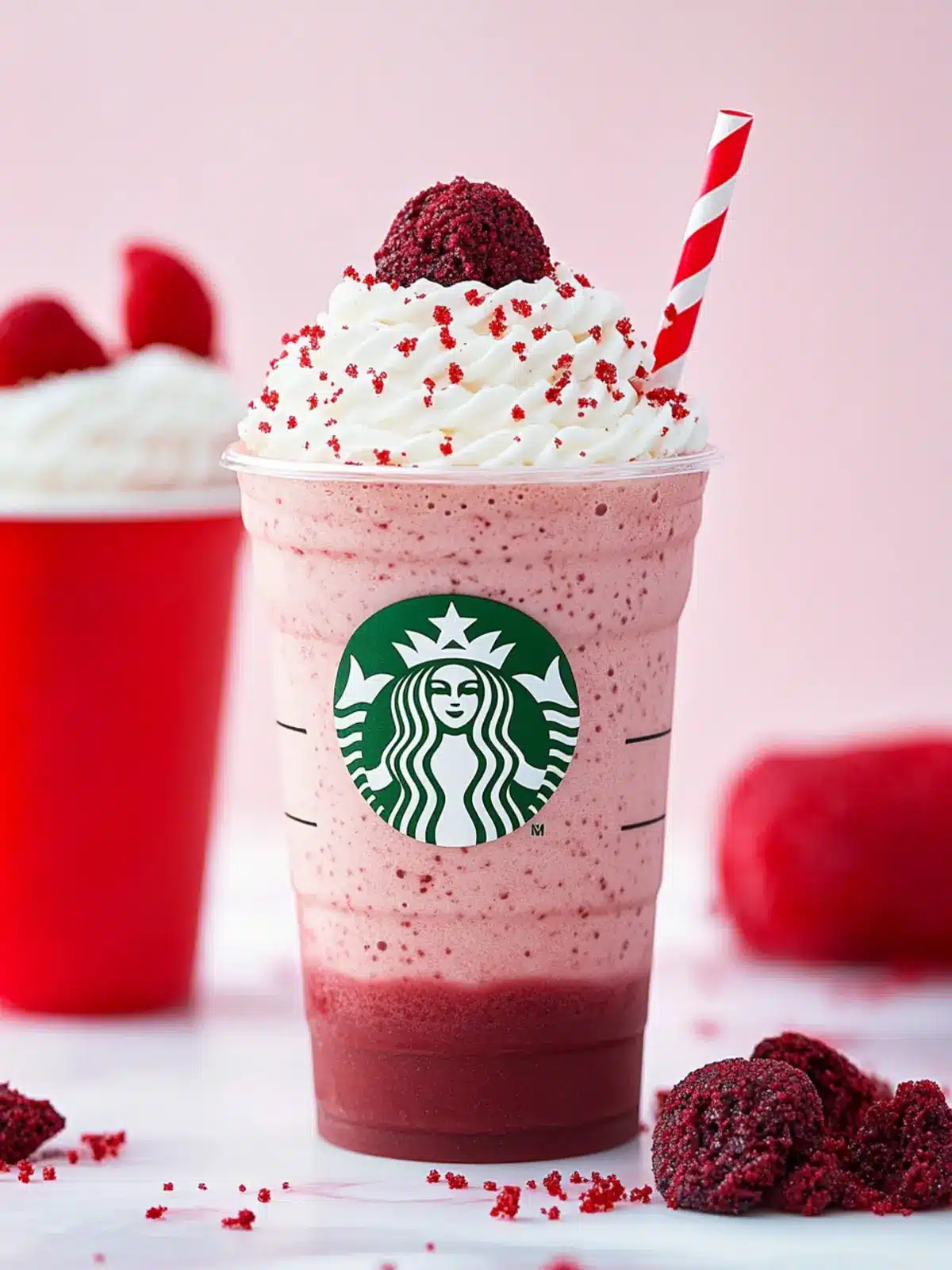 Indulge in Bliss: Homemade Red Velvet Frappuccino Delight 2 Red Velvet Frappuccino