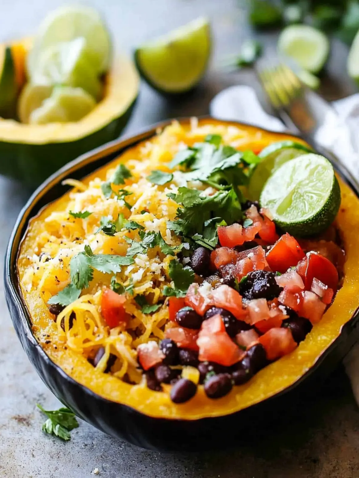 Savory Spaghetti Squash Burrito Bowls Bursting with Flavor 4 Spaghetti Squash Burrito Bowls