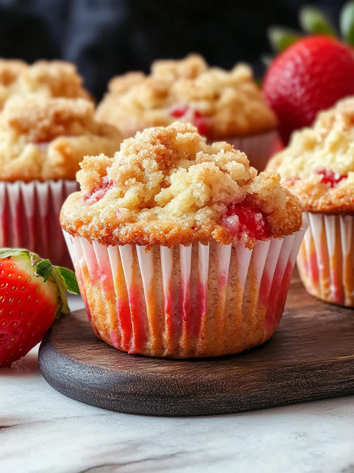 Bakery-Style Strawberry Streusel Muffins You'll Crave Daily 4 Bakery-Style Strawberry Streusel Muffins