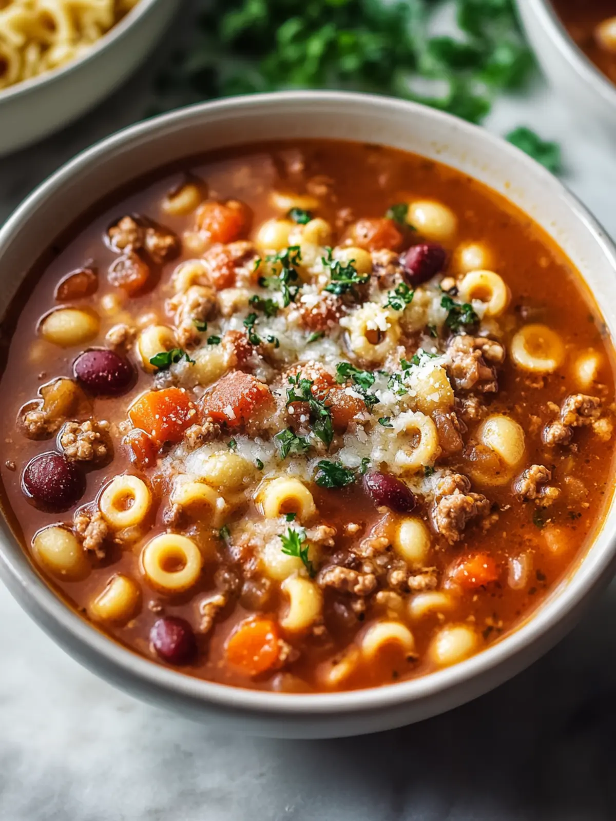 Delicious Olive Garden-Style Pasta e Fagioli Soup Recipe 2 Olive Garden-Style Pasta e Fagioli Soup