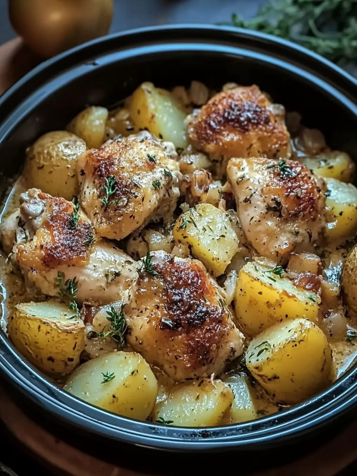 Irresistible Garlic Parmesan Crockpot Chicken and Potatoes Delight 4 Garlic Parmesan Crockpot Chicken and Potatoes