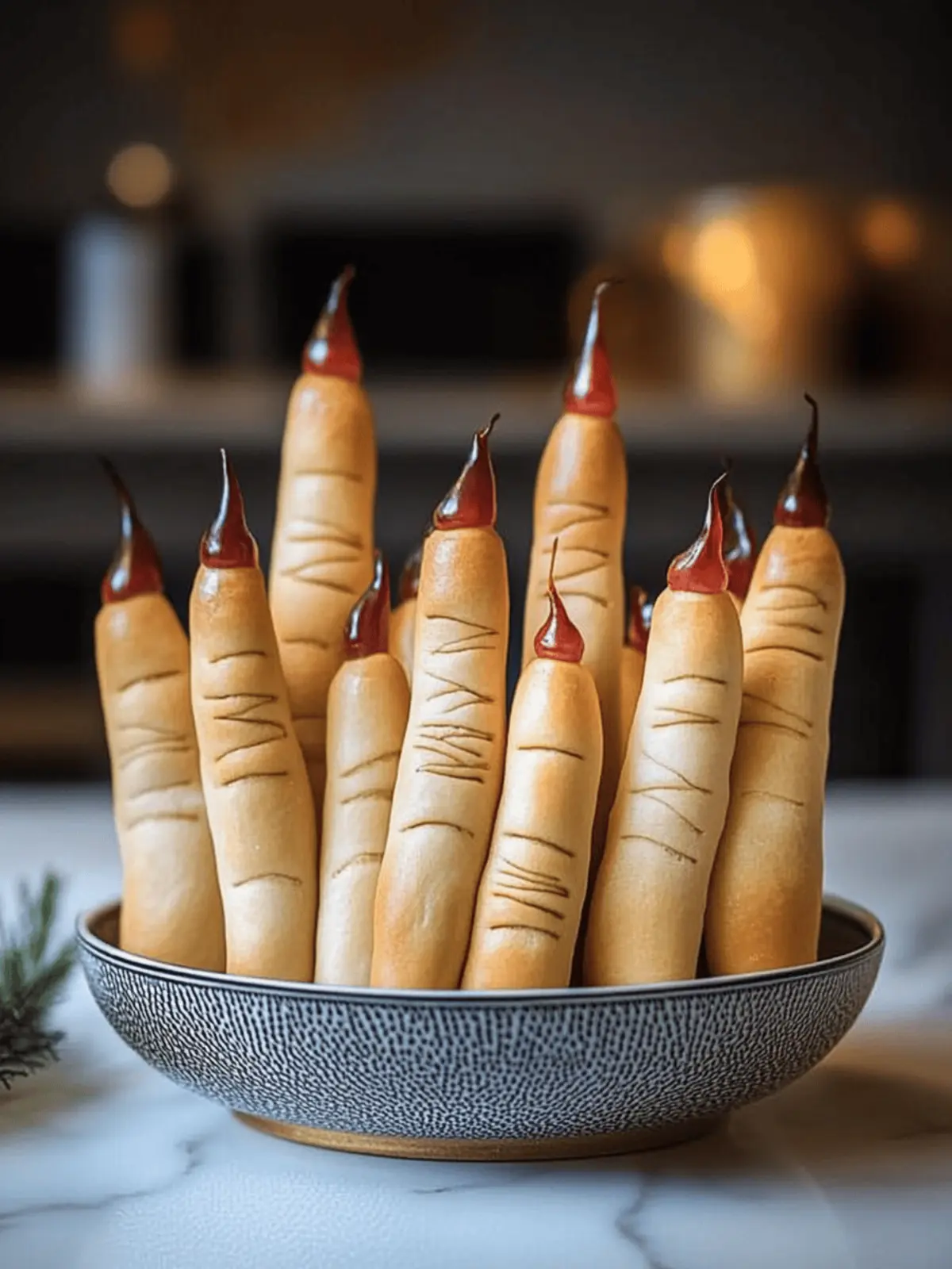 Witch Finger Breadsticks: Creepy Snacks for Spooky Fun 2 Witch Finger Breadsticks